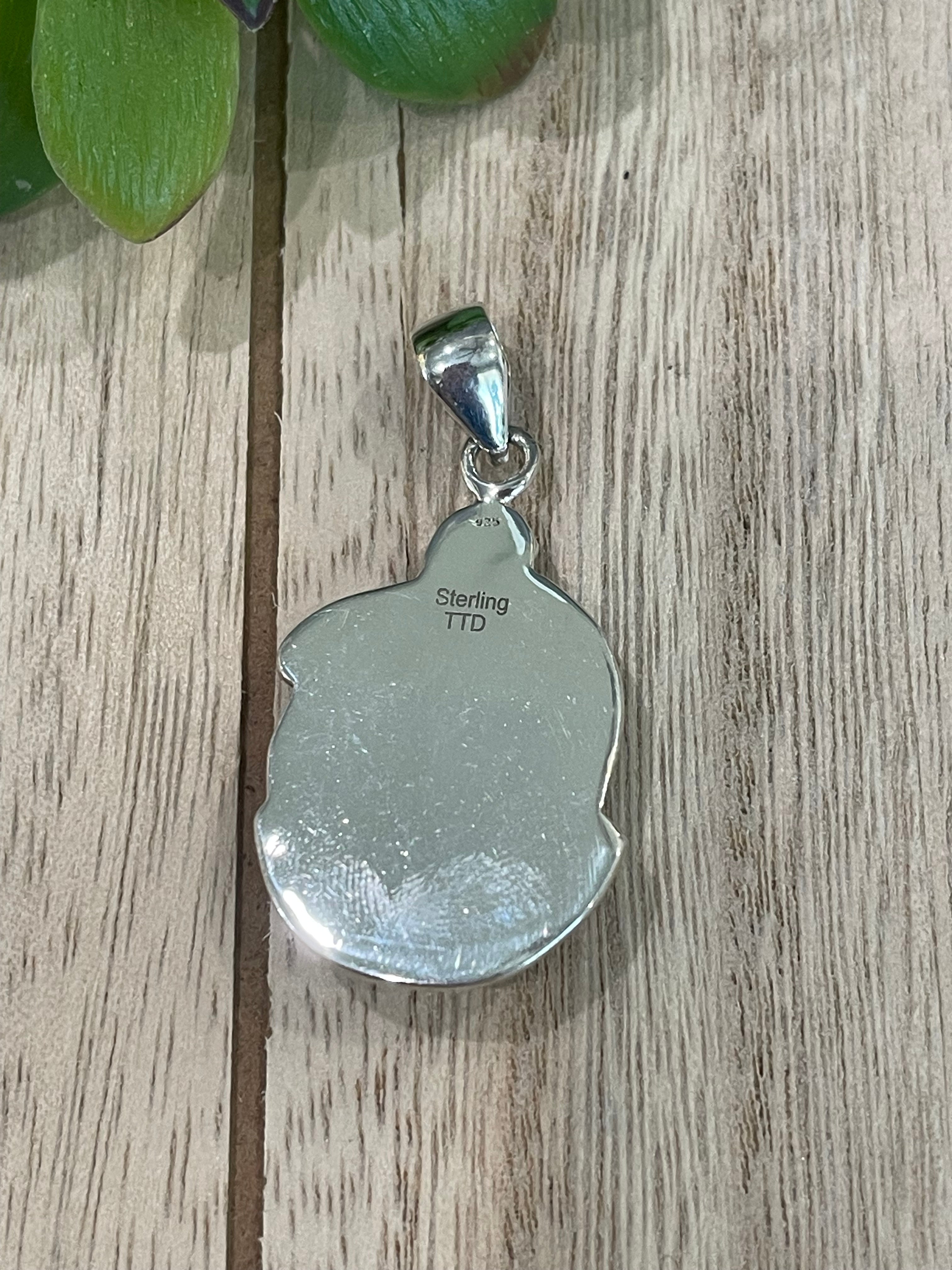 Southwest Palomino Varicsite & Sterling Silver Pendant