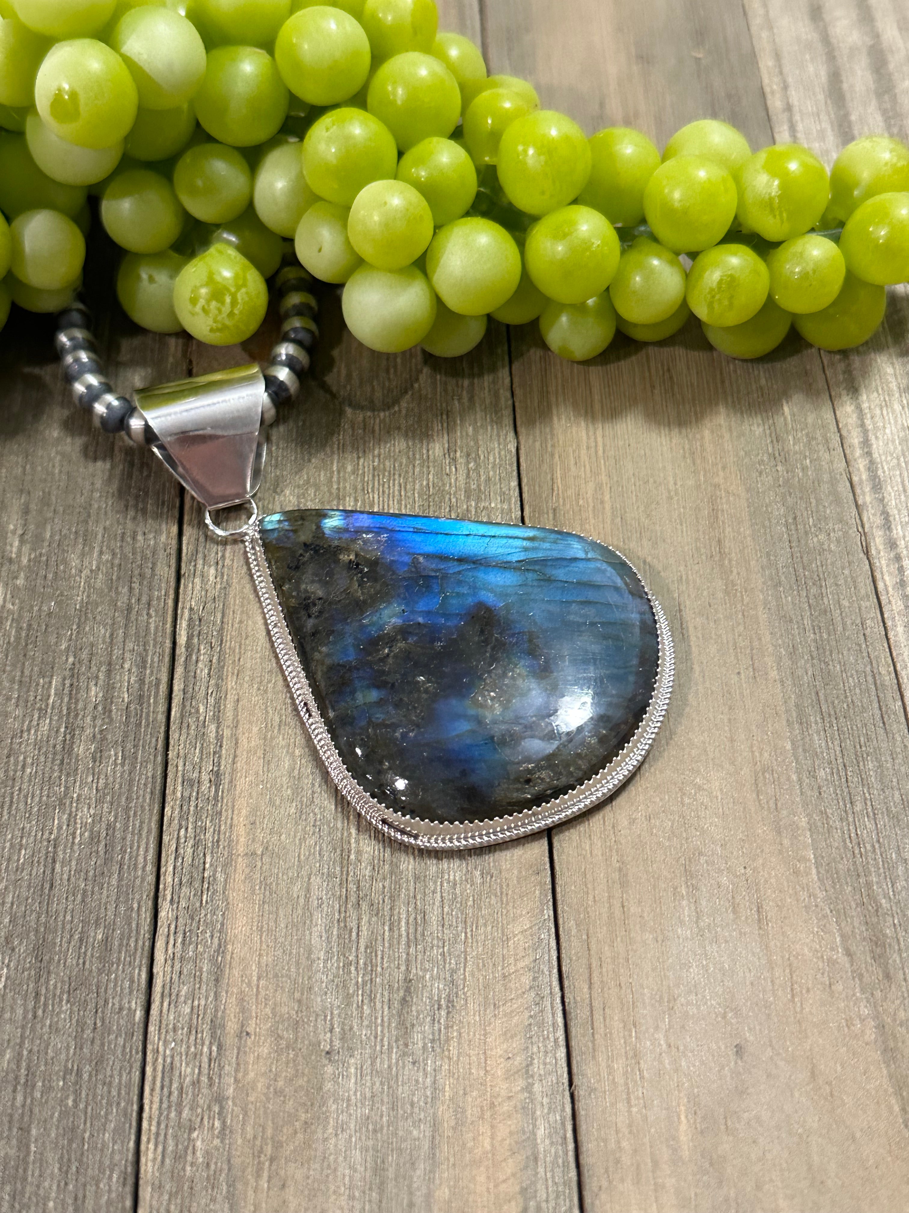 Reda Galvan Labradorite & Sterling Silver Pendant