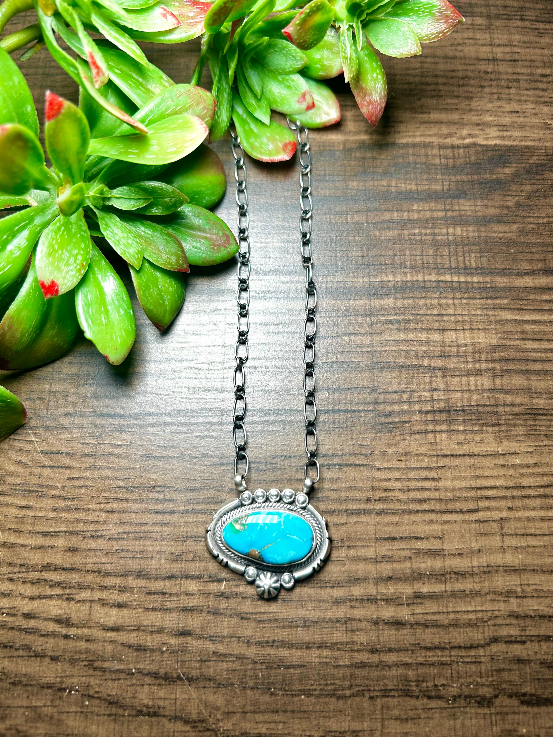 Daniel Bepally Sonoran Mountain Turquoise & Sterling Silver Necklace