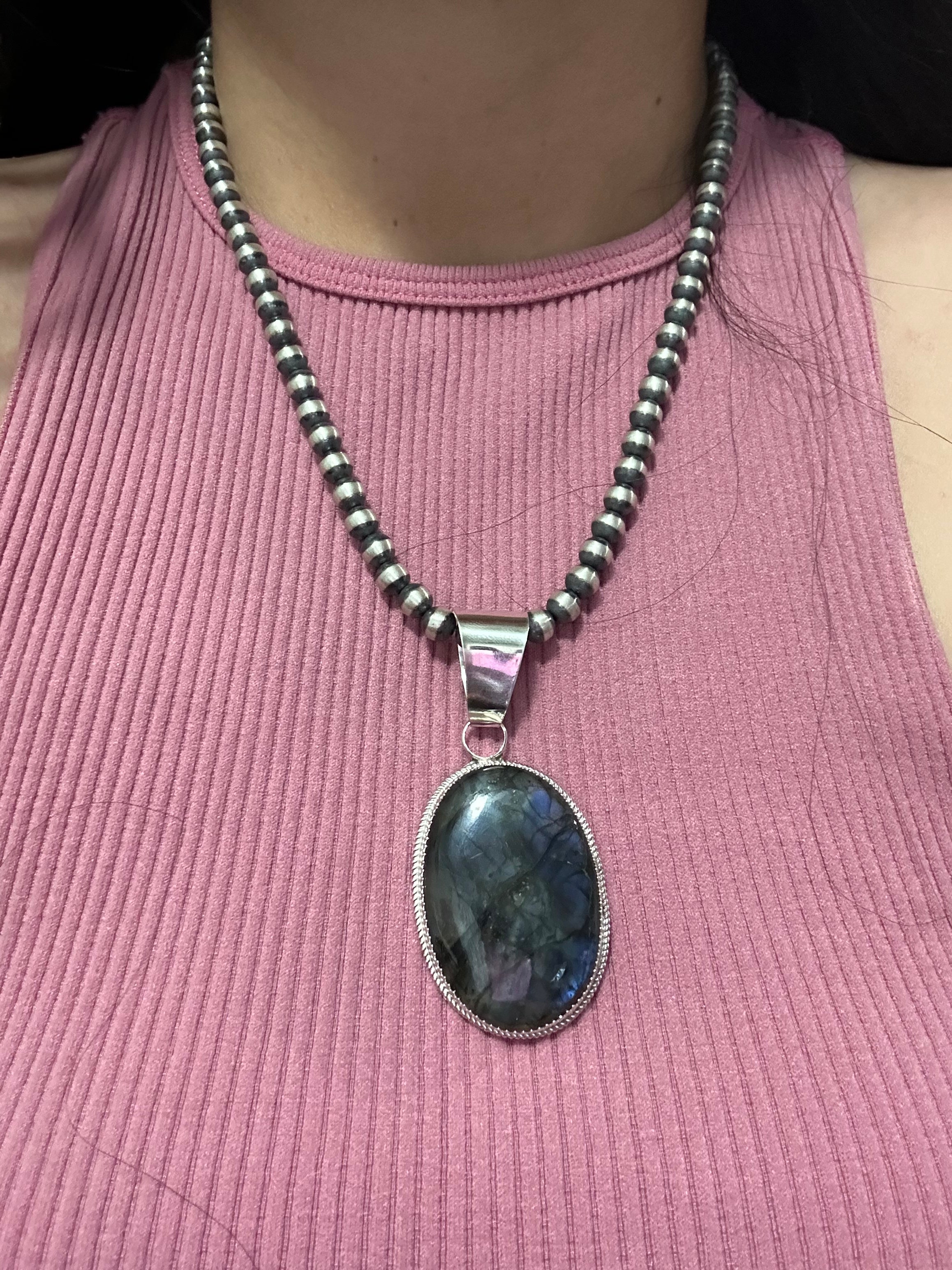 Reda Galvan Labradorite & Sterling Silver Pendant