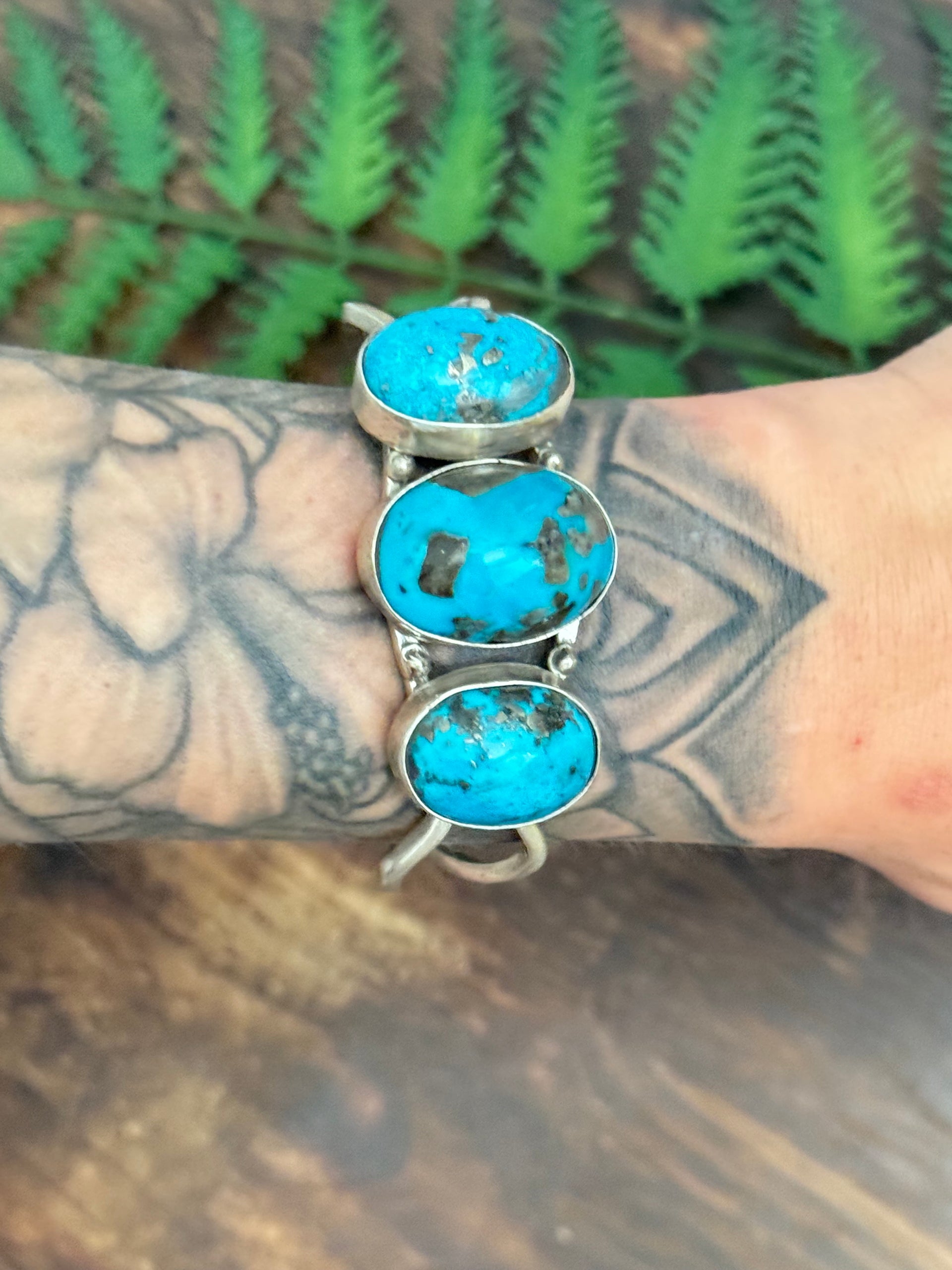 Emer Thompson Kingman Turquoise & Sterling Silver Cuff Bracelet