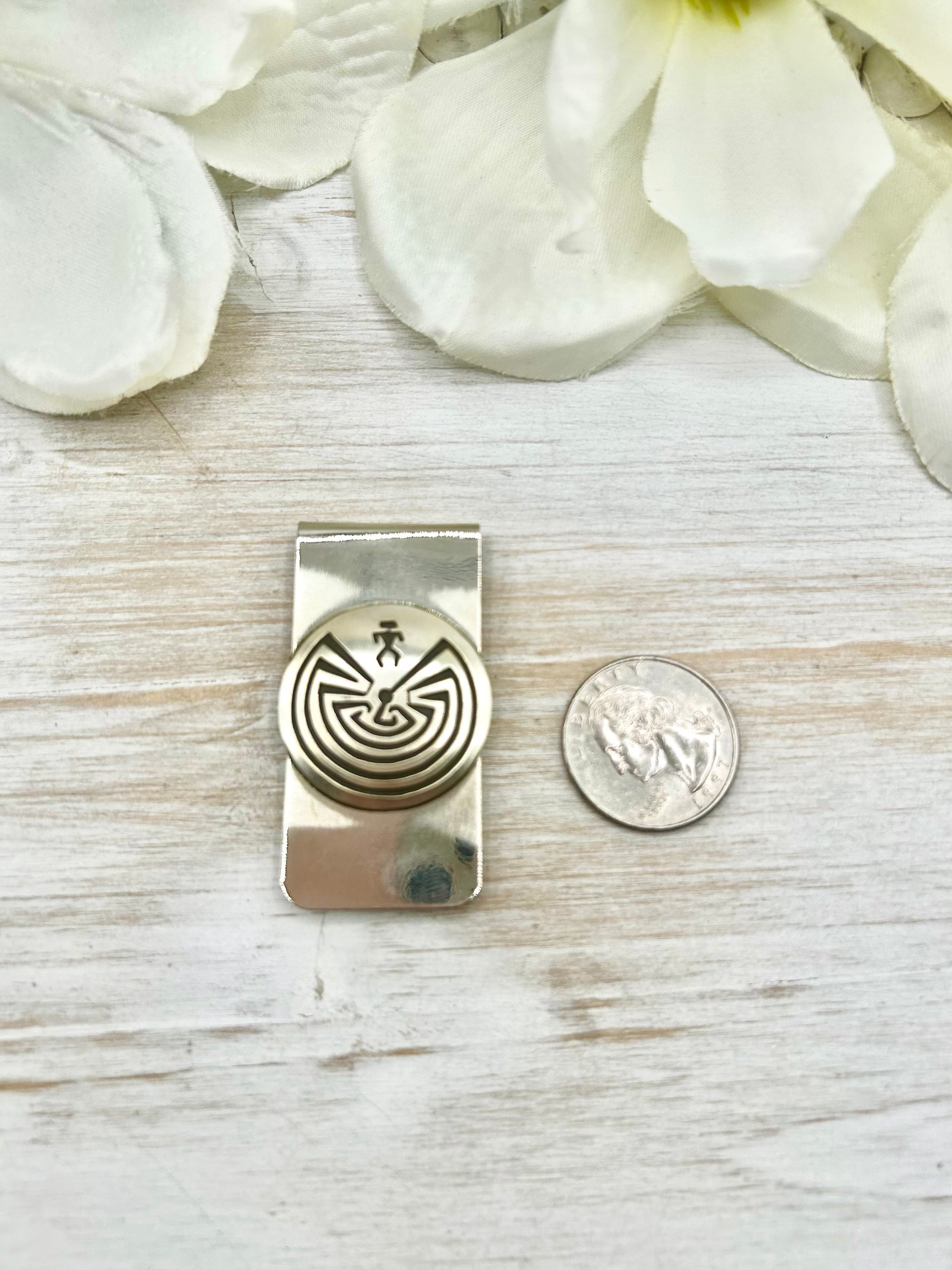 Navajo Made Sterling Silver  Money Clip