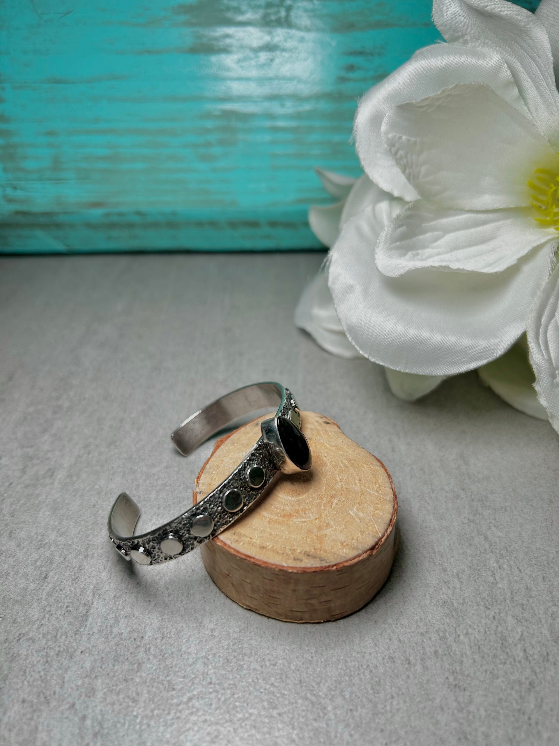 David Benally Sugilile &  Sterling Silver Cuff Bracelet