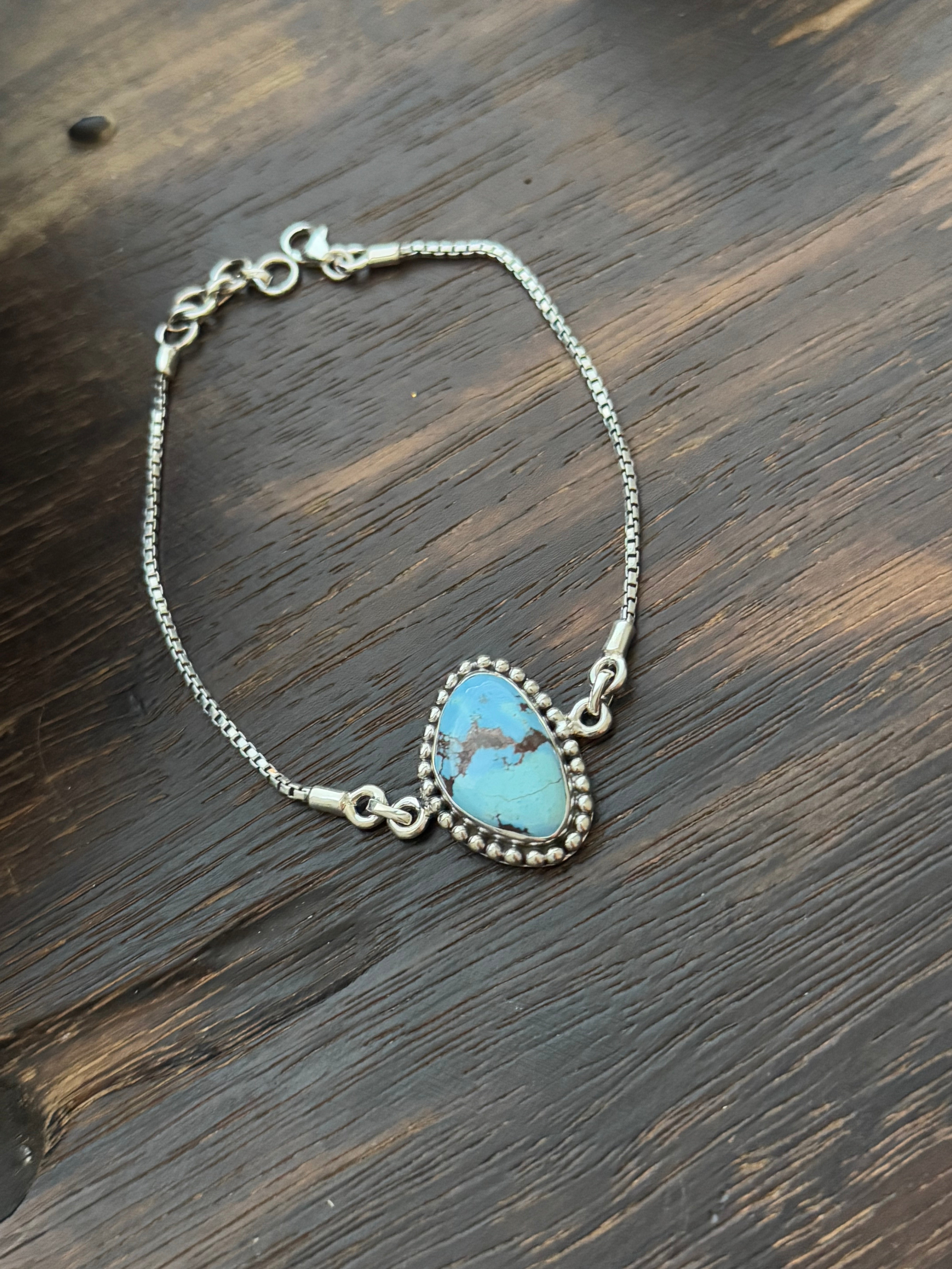 TTD Golden Hills Turquoise & Sterling Silver Bracelet