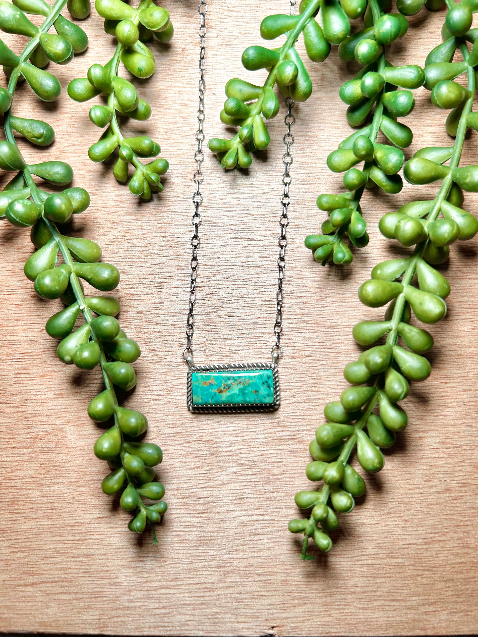 Tia Long Kingman Turquoise & Sterling Silver Necklace