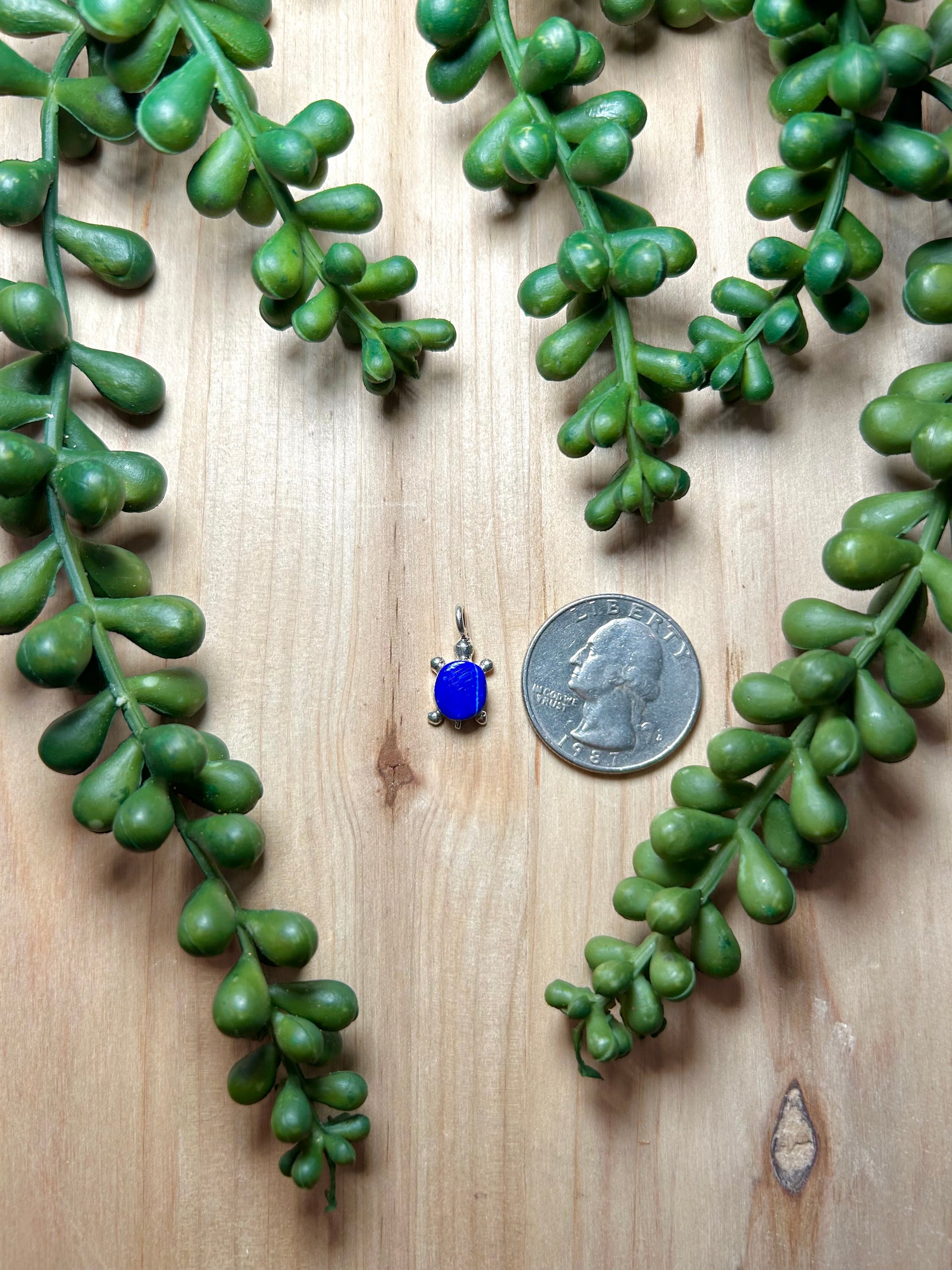 Zuni Made Lapis & Sterling Silver Pendant