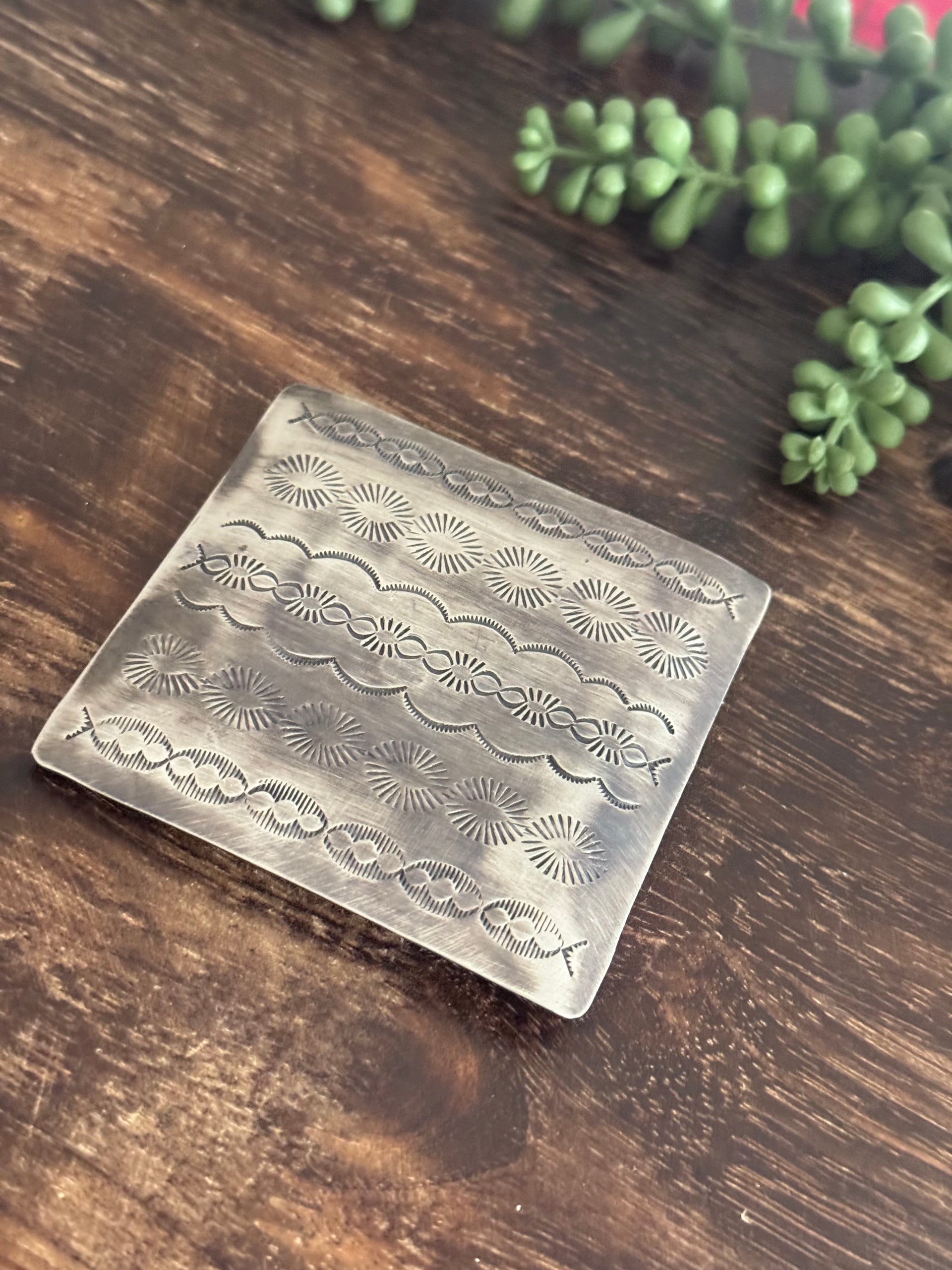 Peggy Skeets Sterling Silver Belt Buckle