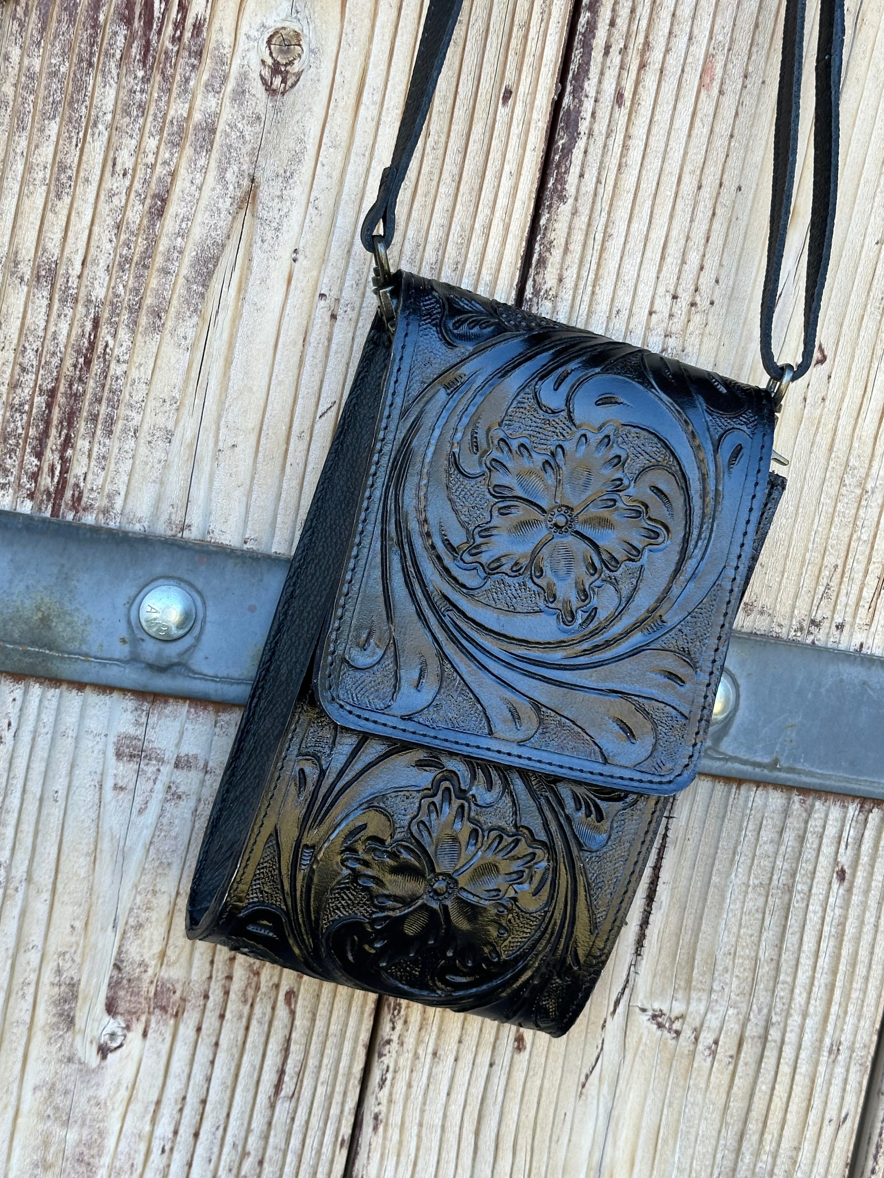 Genuine Tooled Leather Purse