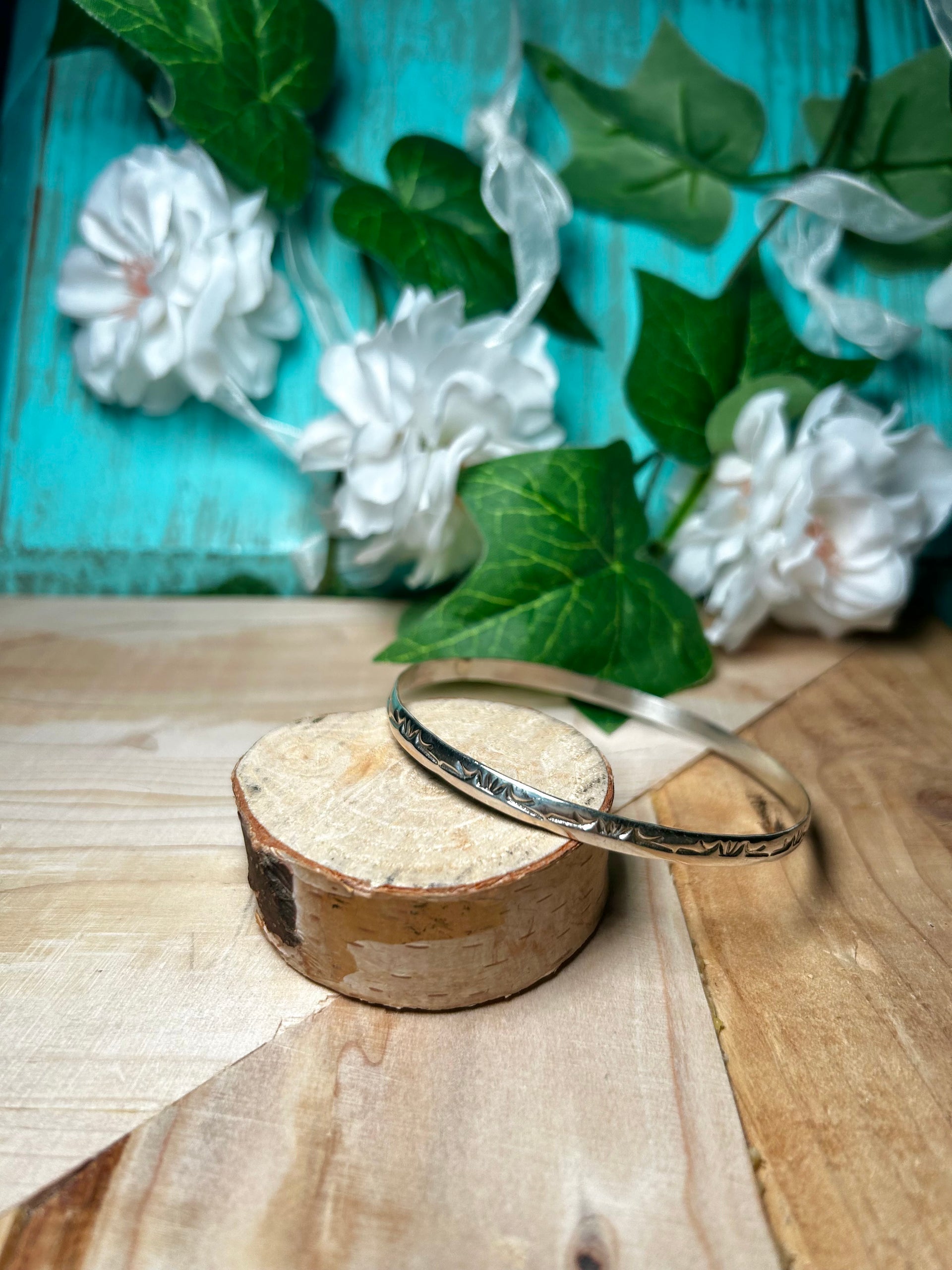 Navajo Made Sterling Silver Bangle Bracelet