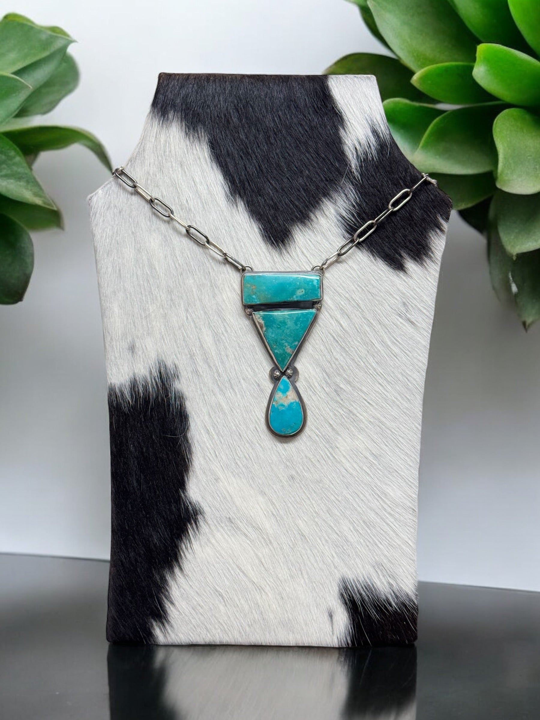 B. Sam Royston Turquoise & Sterling Silver Necklace