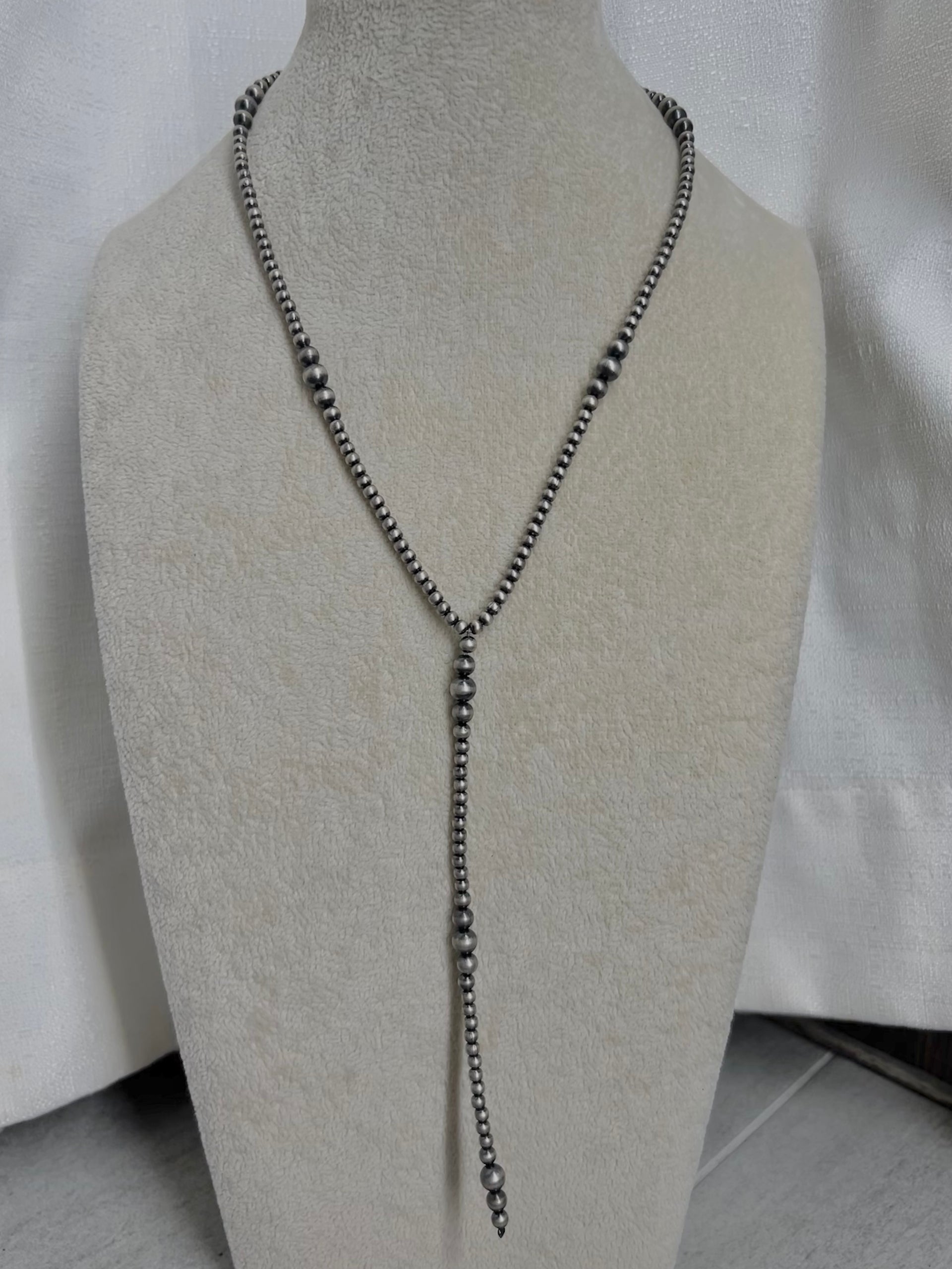 Southwest Made Sterling Sliver Pearl Necklace