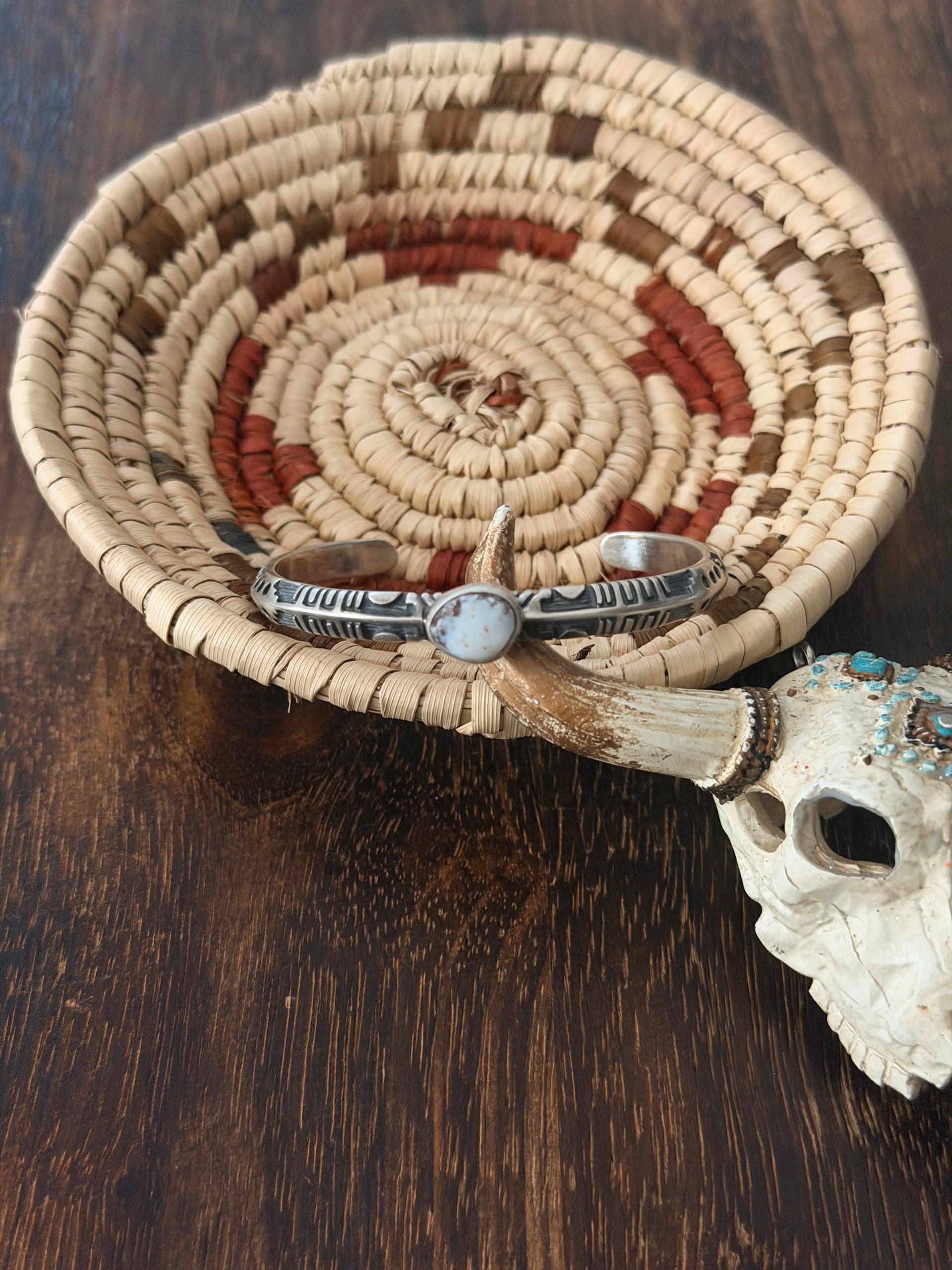 Benson Shorty Dry Creek Turquoise & Sterling Silver Cuff Bracelet
