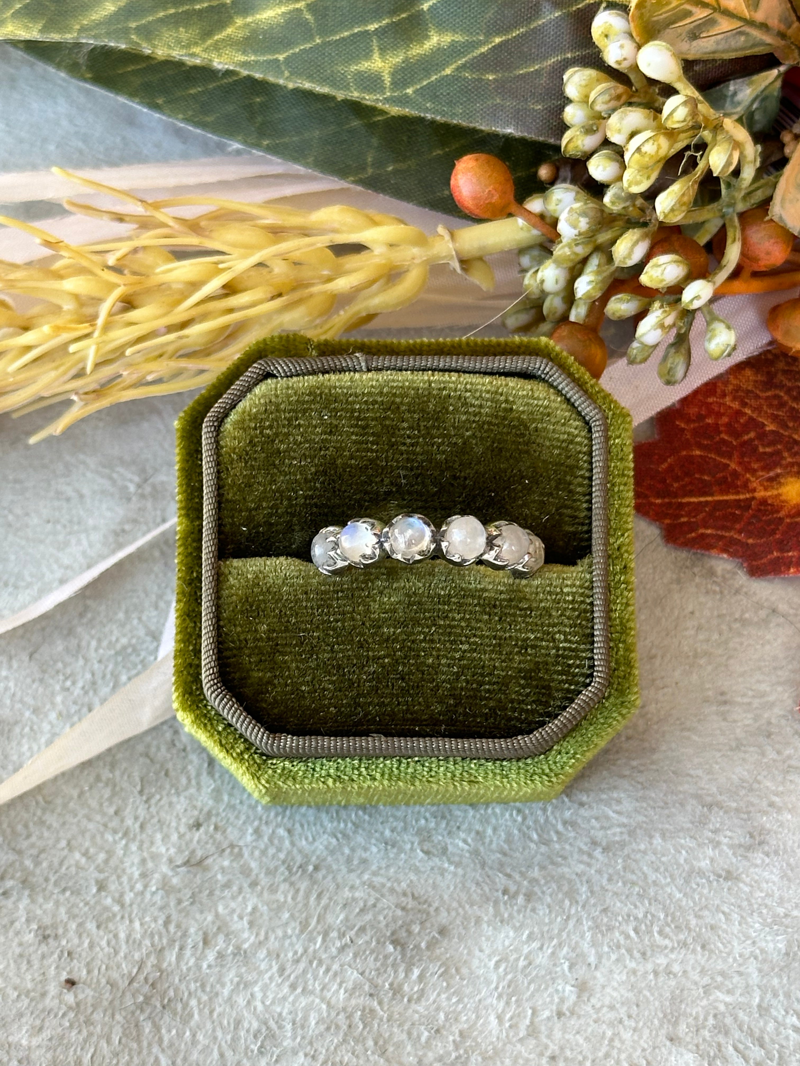 Southwest Handmade Moonstone & Sterling Silver Ring