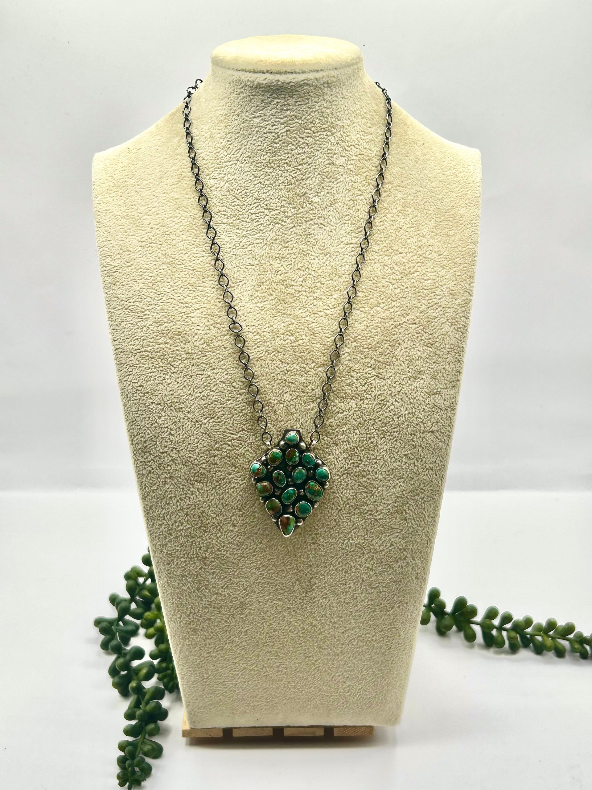Travis Jim Royston Turquoise & Sterling Silver Necklace
