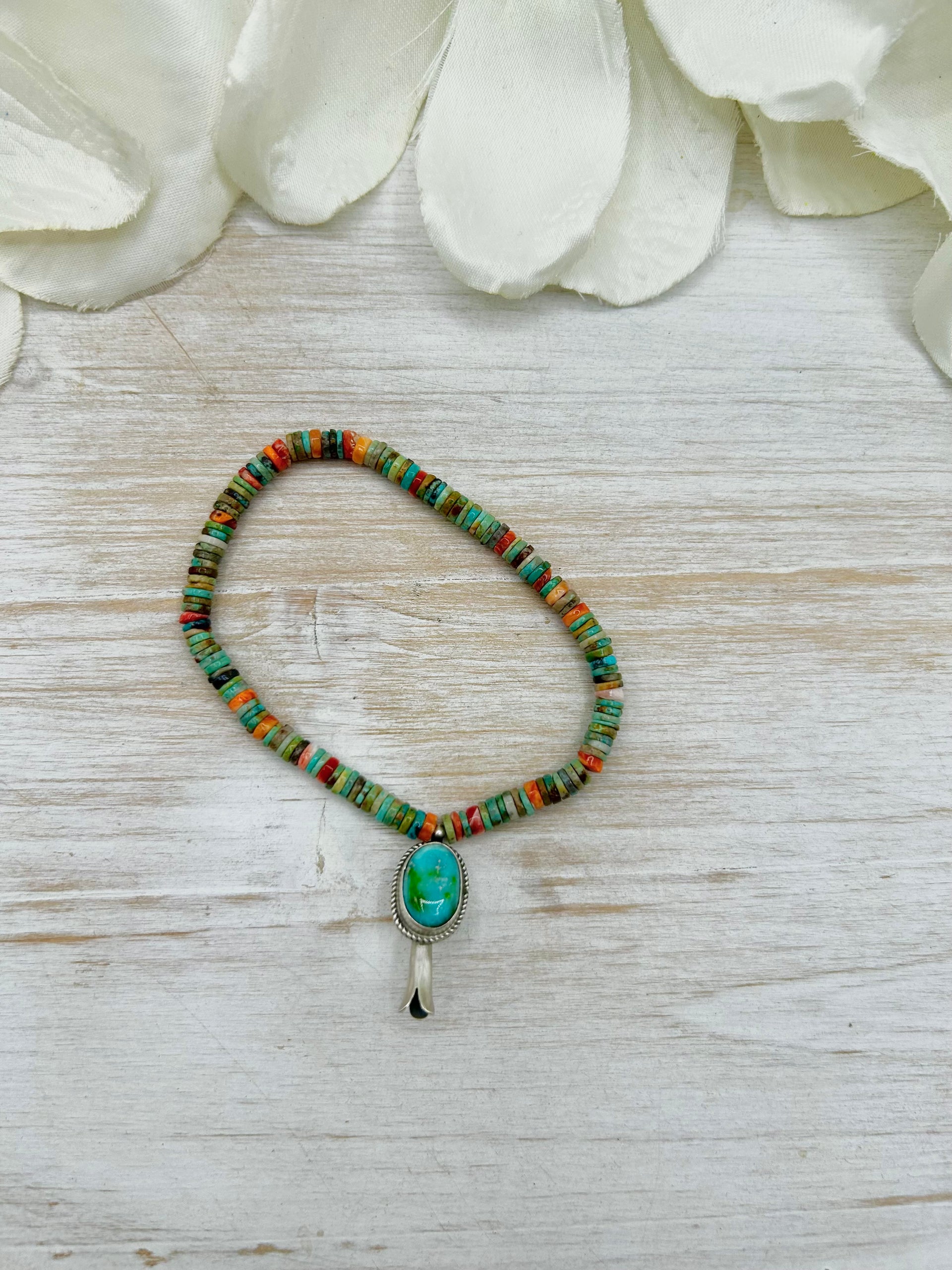 George Rios Multi Stone & Sterling Silver Stretchy Bracelet