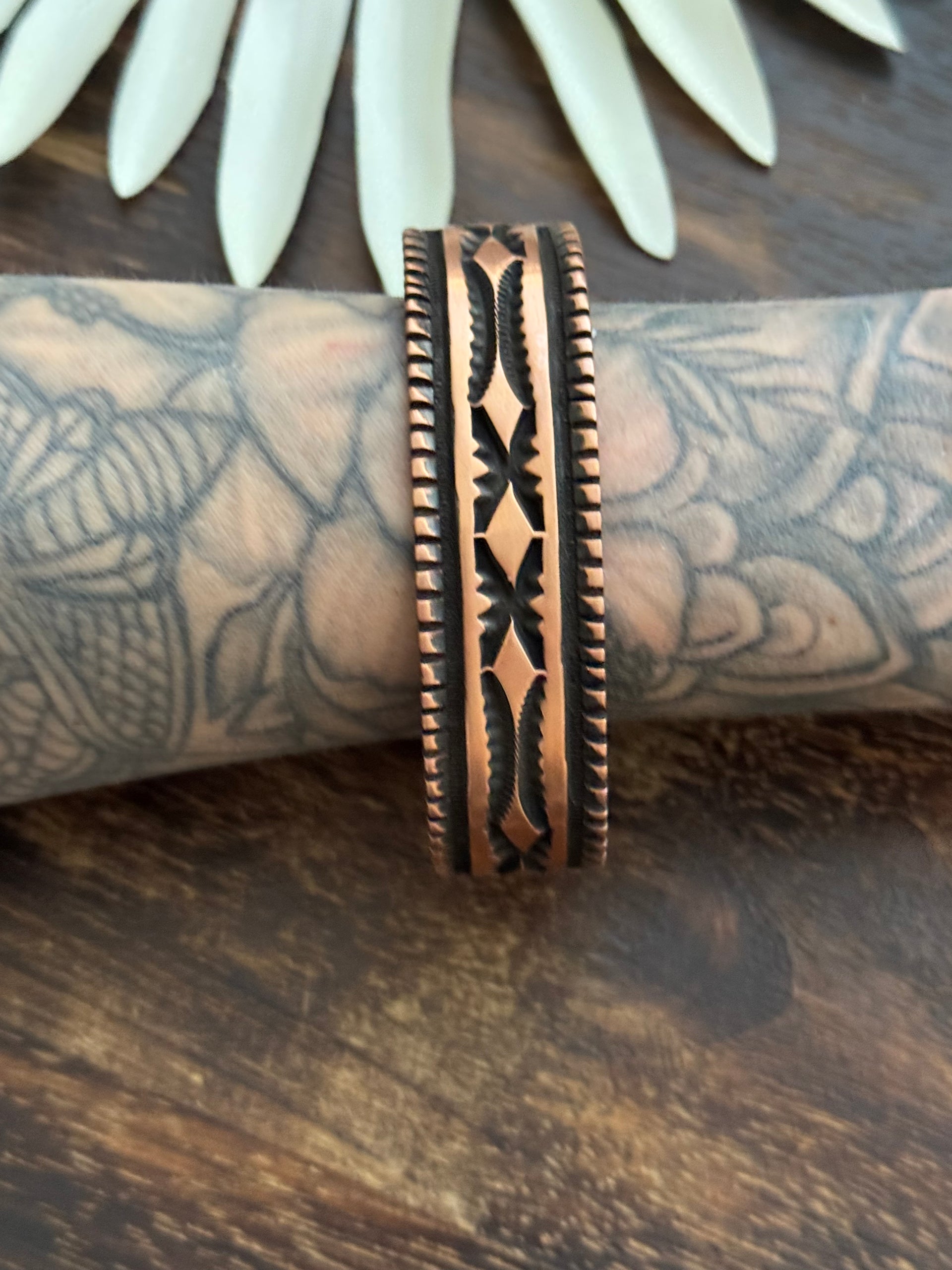 Jerold Tahe Copper Cuff Bracelet