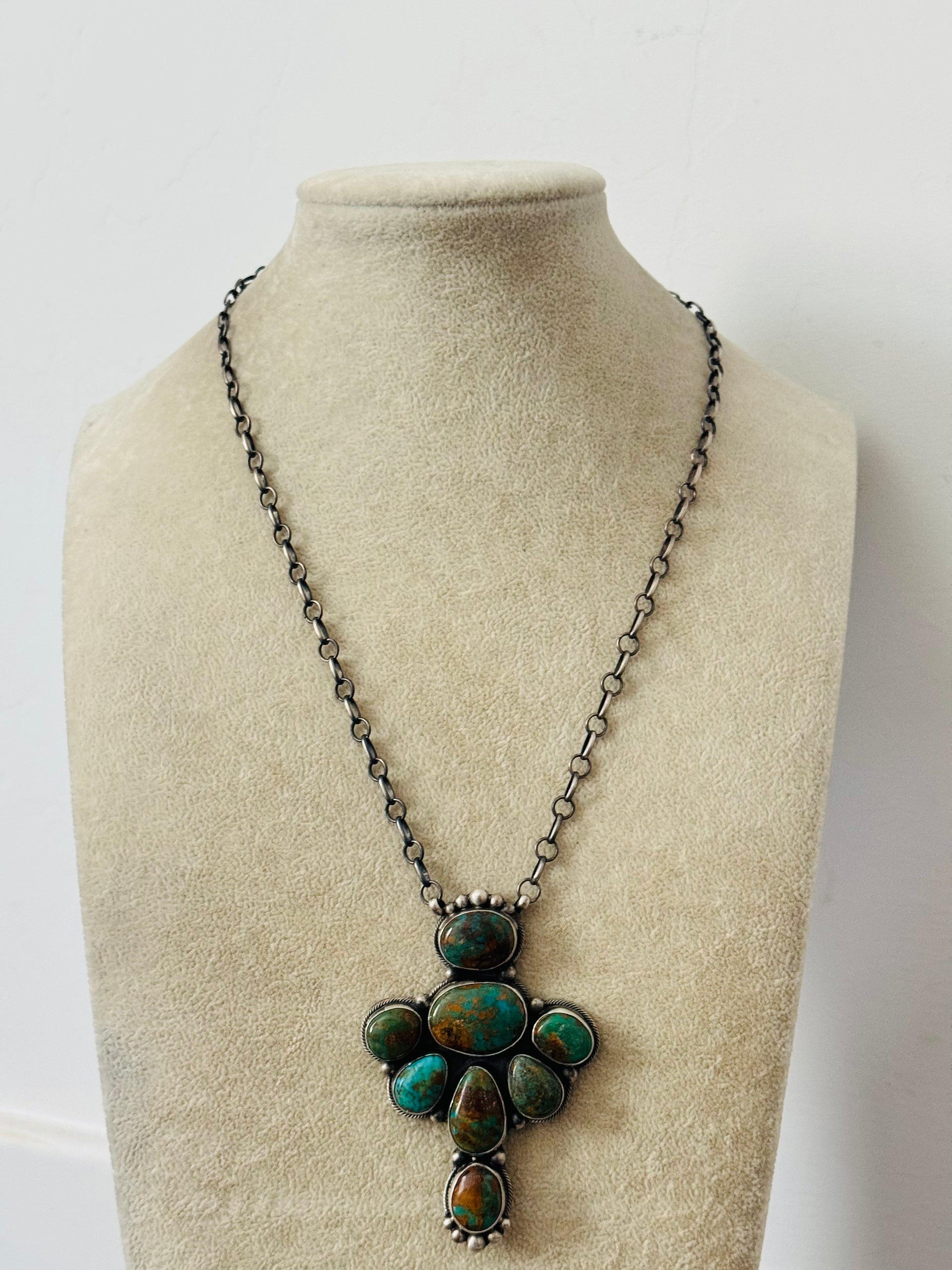 Timothy Yazzie Royston Turquoise & Sterling Silver Necklace