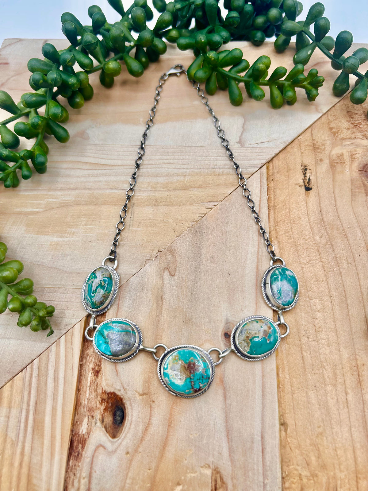Danny Henio Royston Turquoise & Sterling Silver Necklace