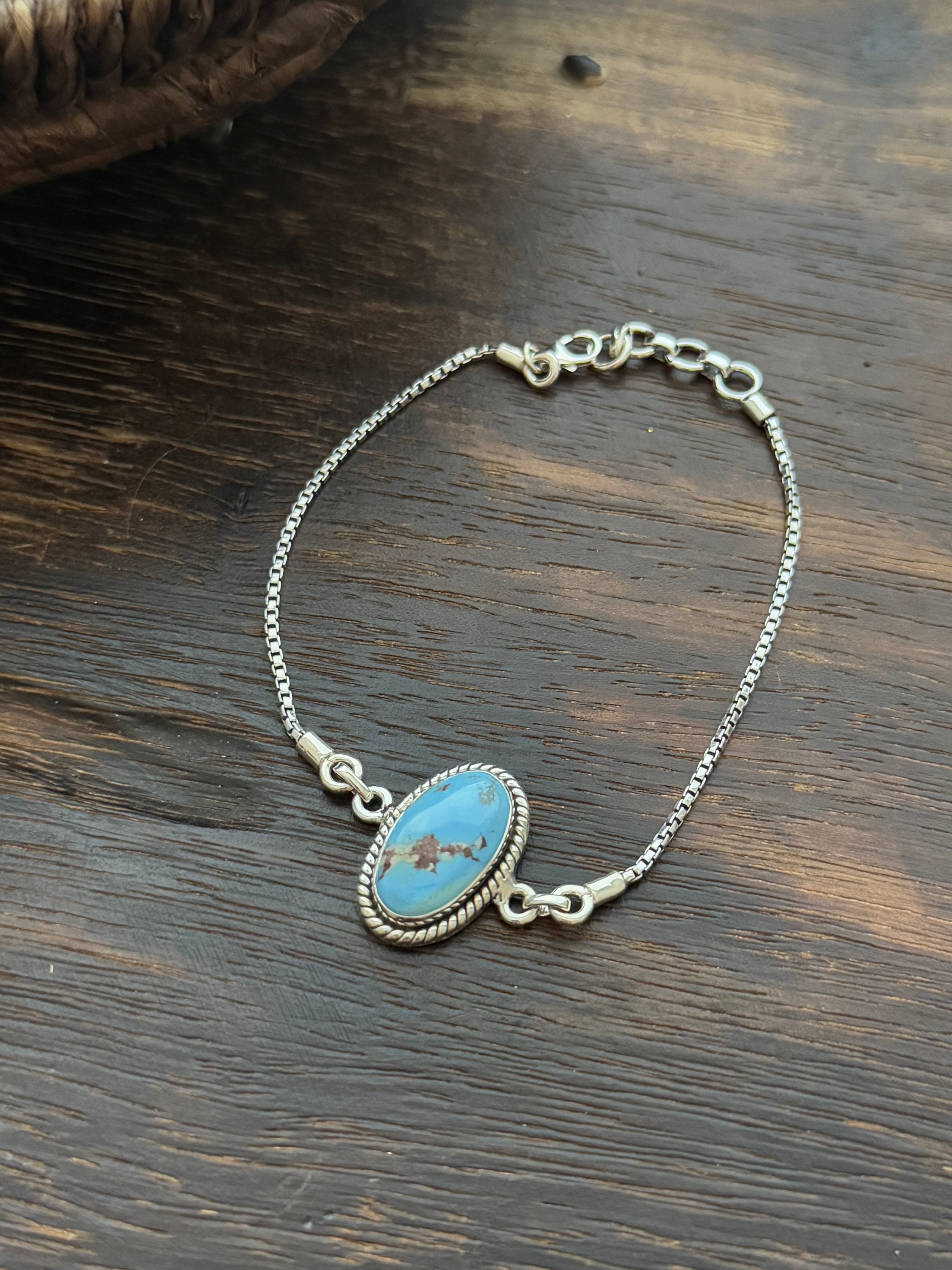 TTD Golden Hills Turquoise & Sterling Silver Bracelet