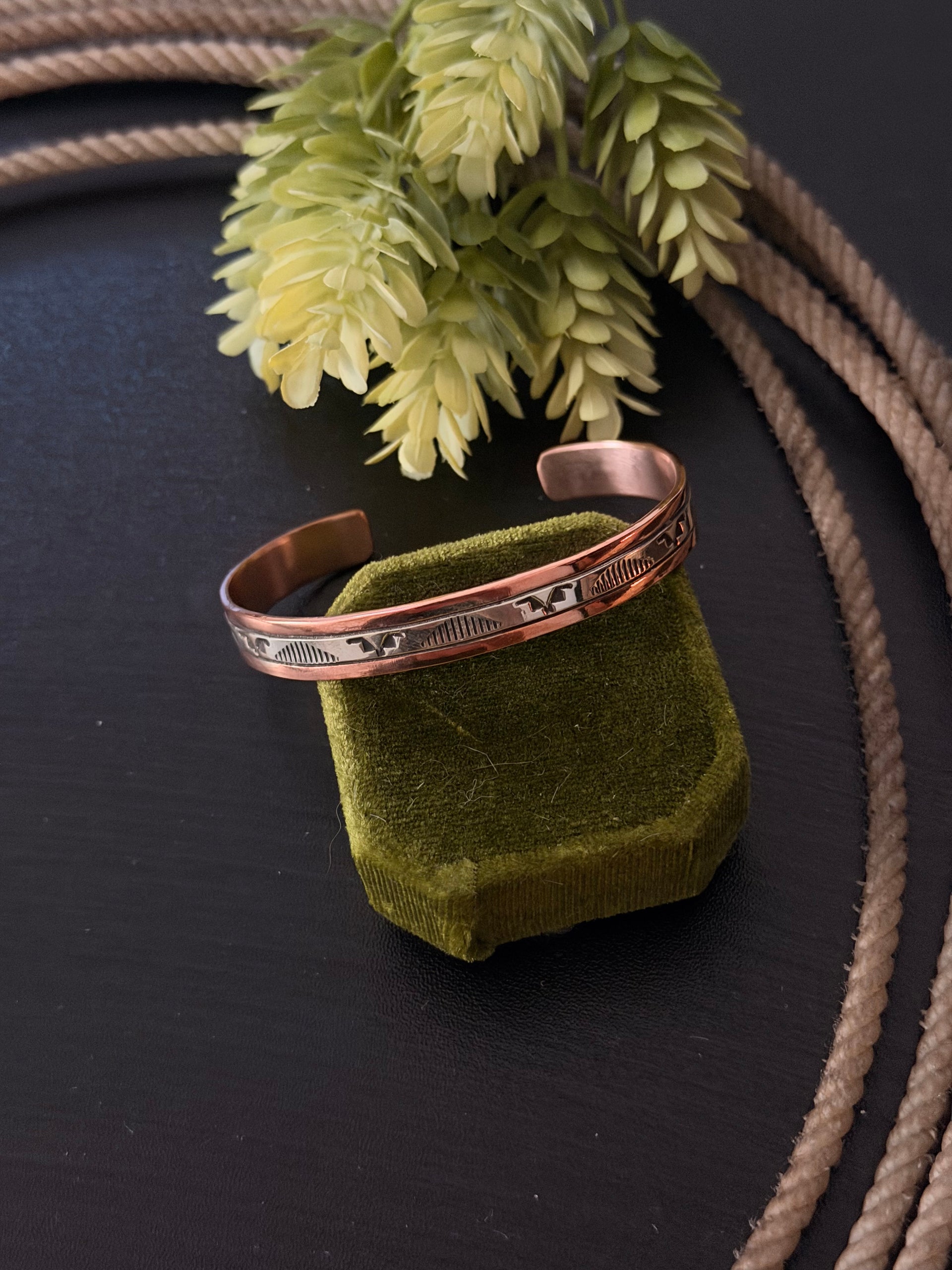 Wylie Secatero Copper & Sterling Silver Cuff Bracelet