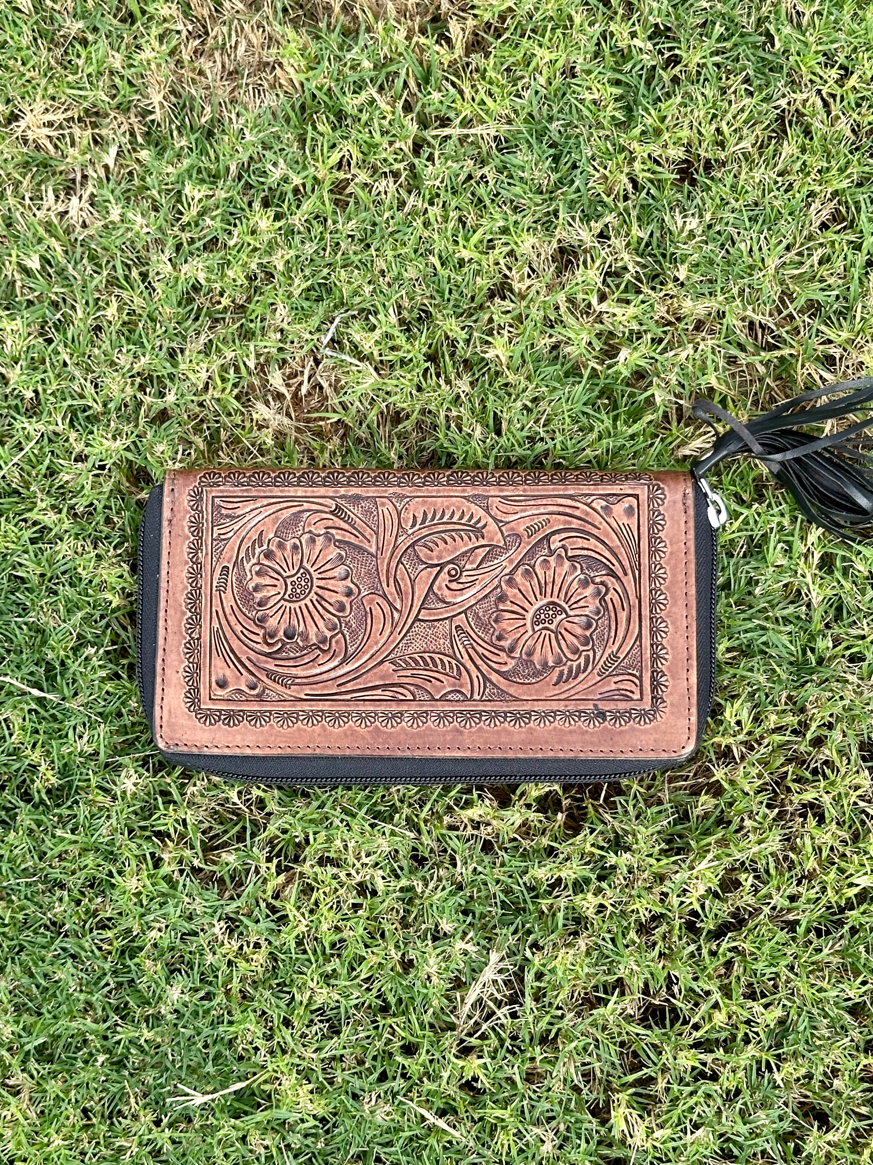 Genuine Tooled Leather Wallet