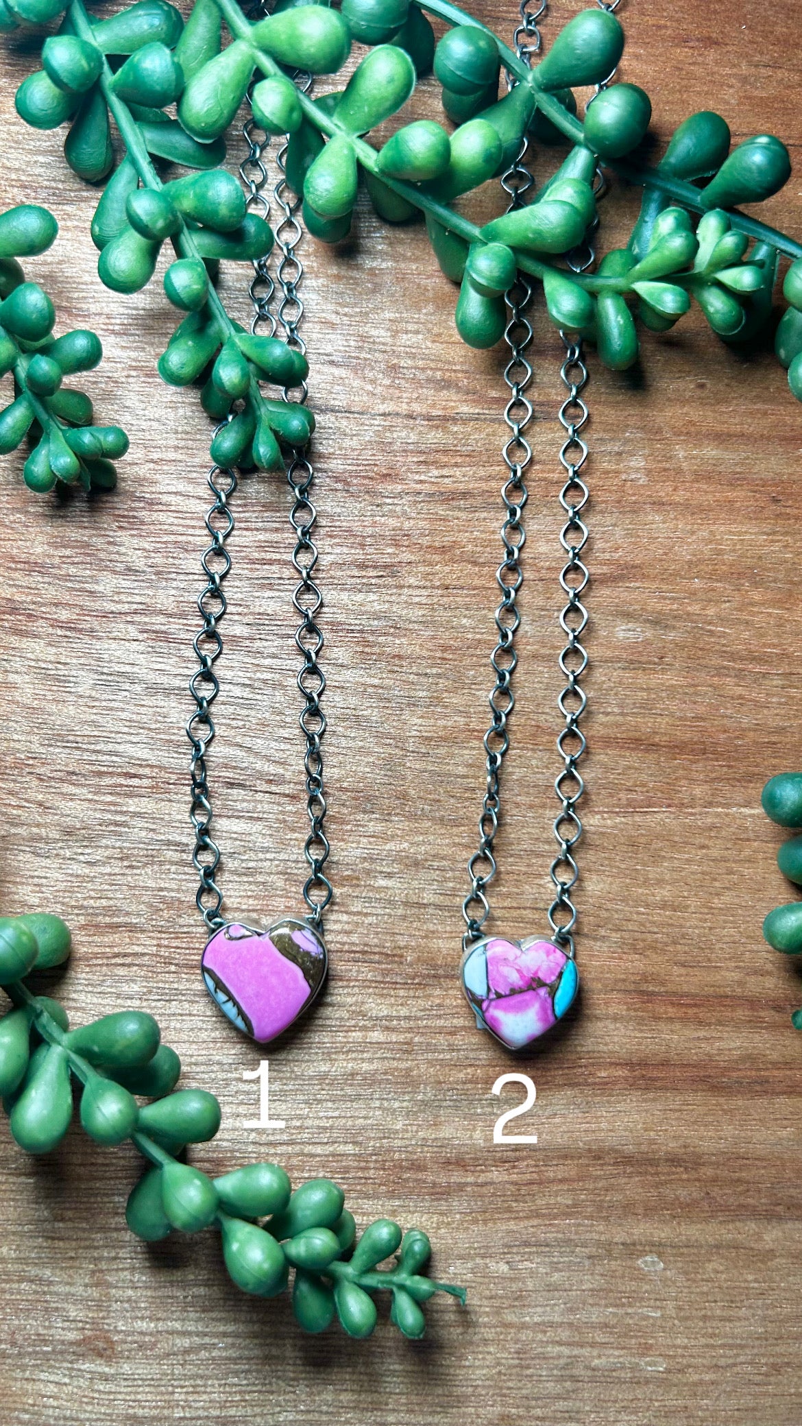 Navajo Cotton Candy Dahlia & Sterling Silver Necklace