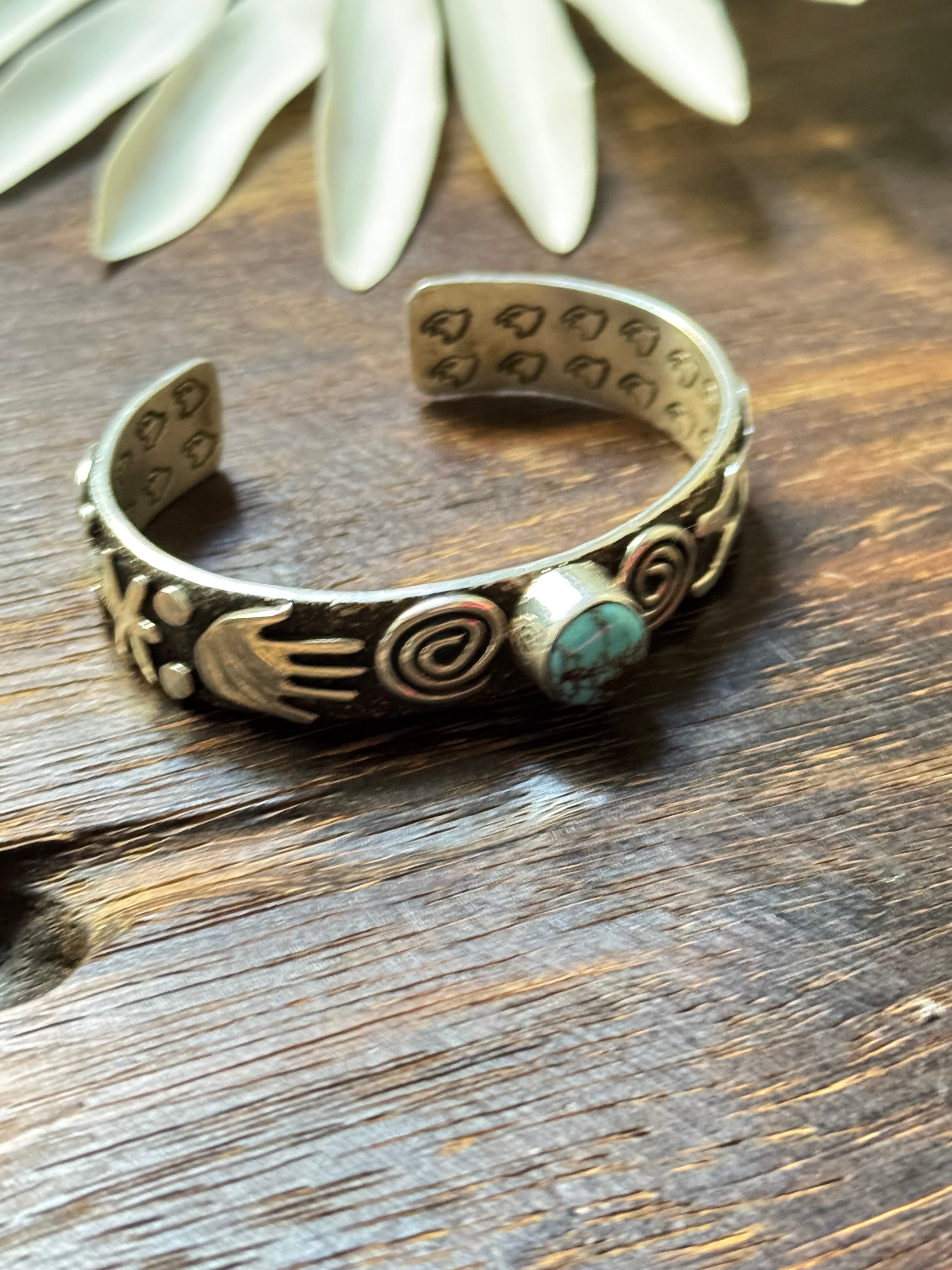 Alex Sanchez Egyptian Turquoise & Sterling Silver Cuff Bracelet