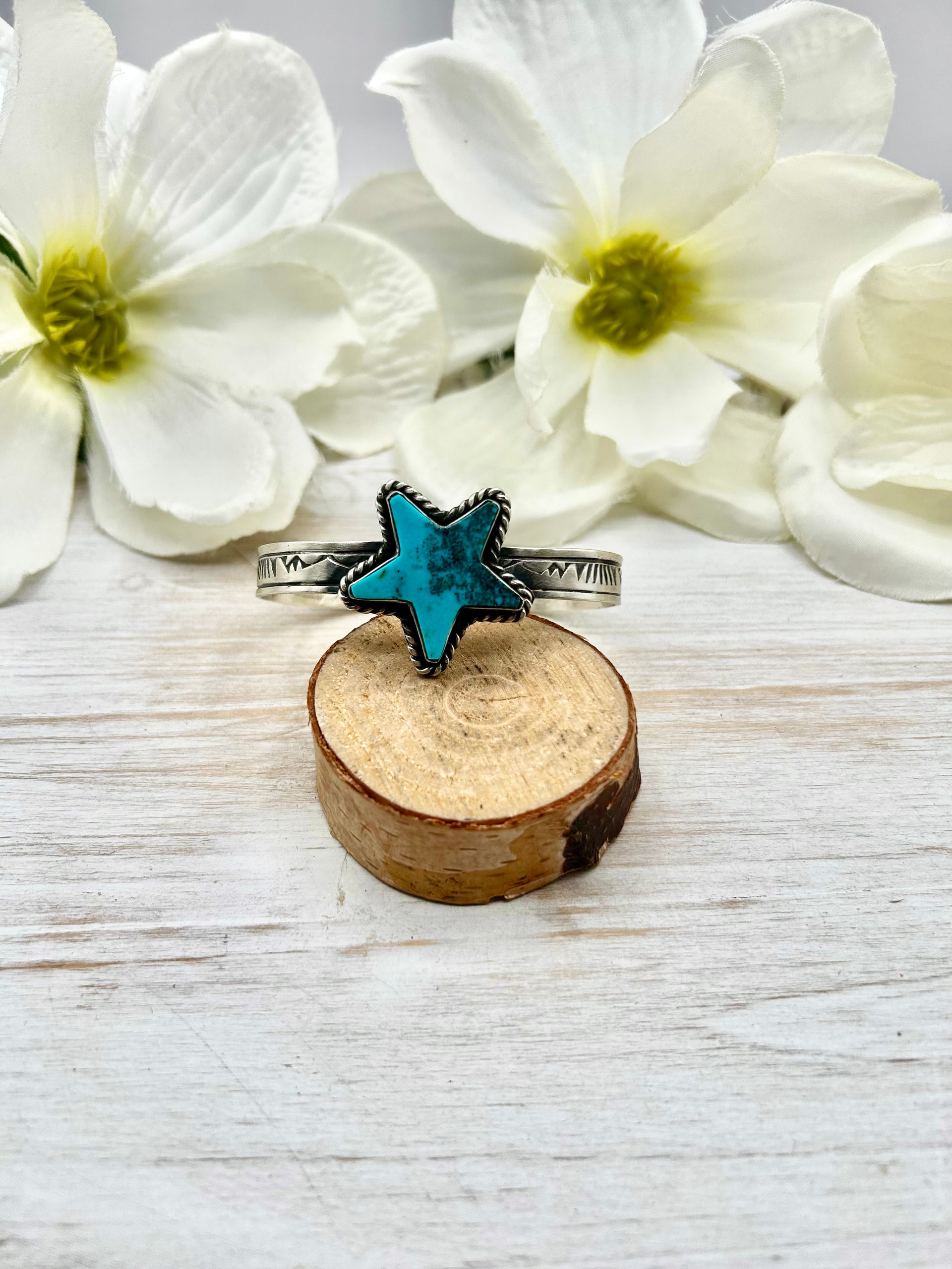 Rick Enriquez Kingman Turquoise & Sterling Silver Cuff Bracelet