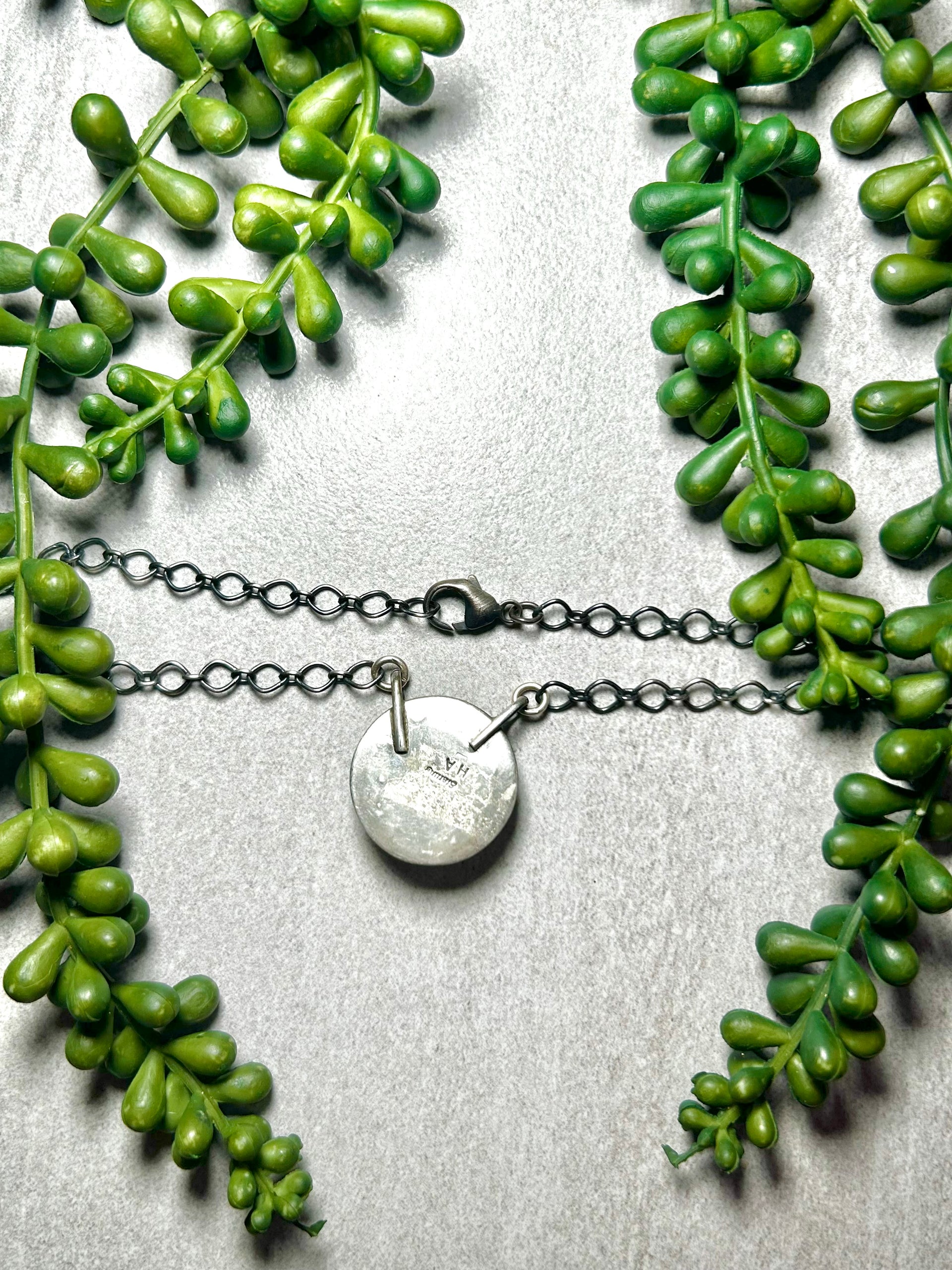 Navajo Made Egyptian Turquoise & Sterling Silver Necklace