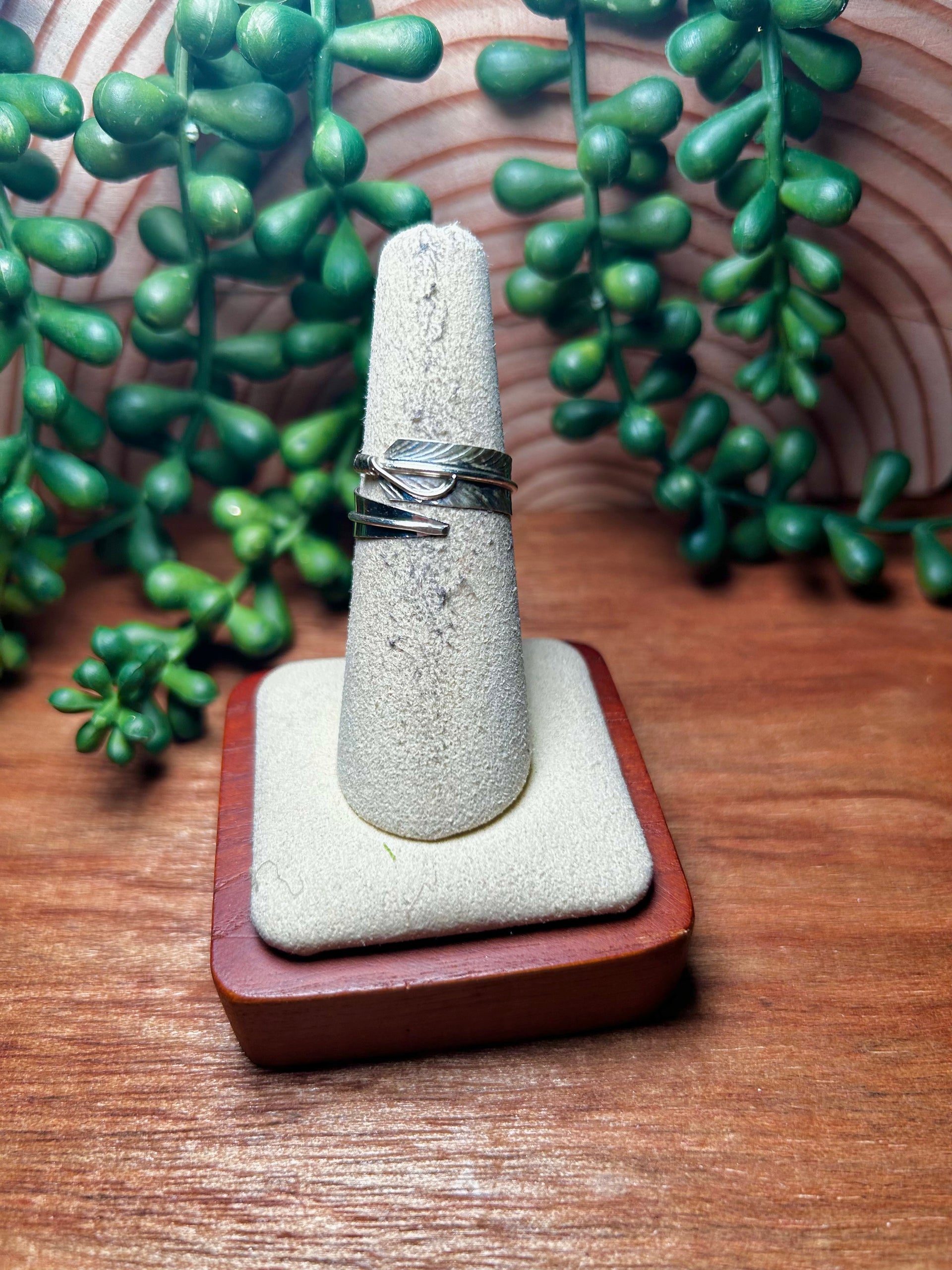 Navajo Made Sterling Silver Adjustable Ring