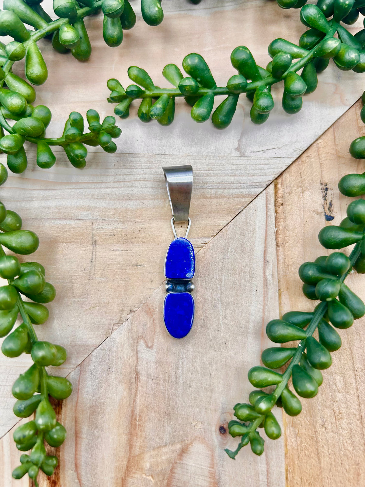 Travis Jim Lapis & Sterling Silver Pendant