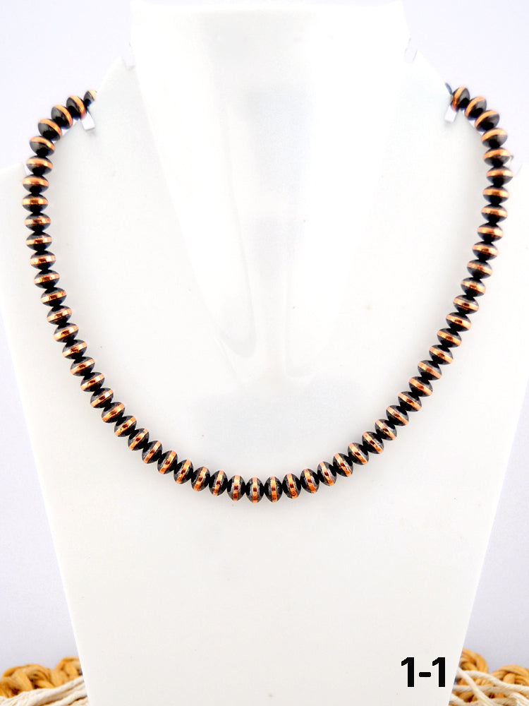Southwest Handmade Copper Beaded Necklace 8mm