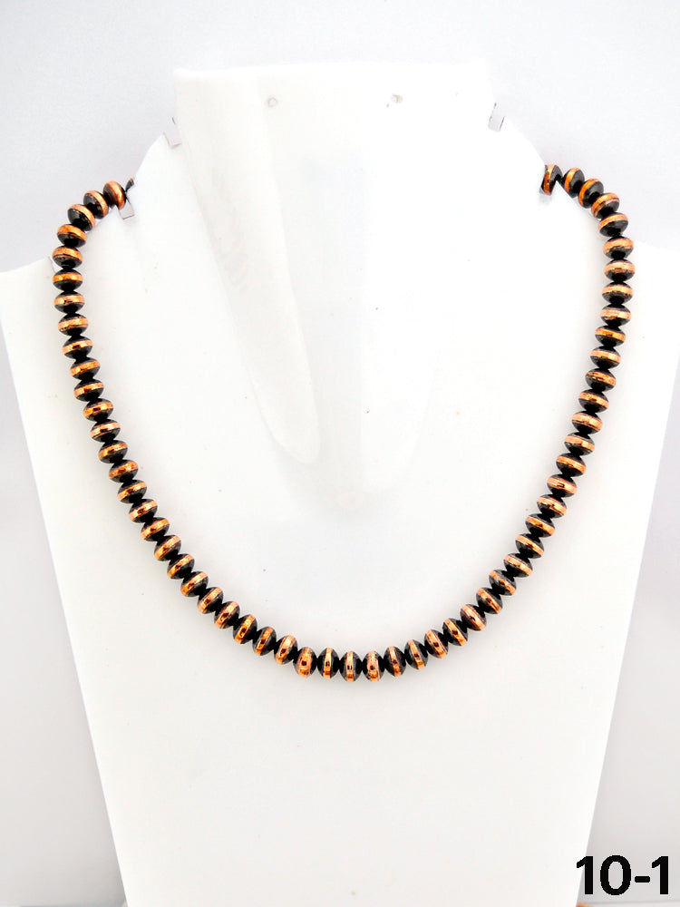 Southwest Handmade Copper 8 MM 16” Beaded Necklace