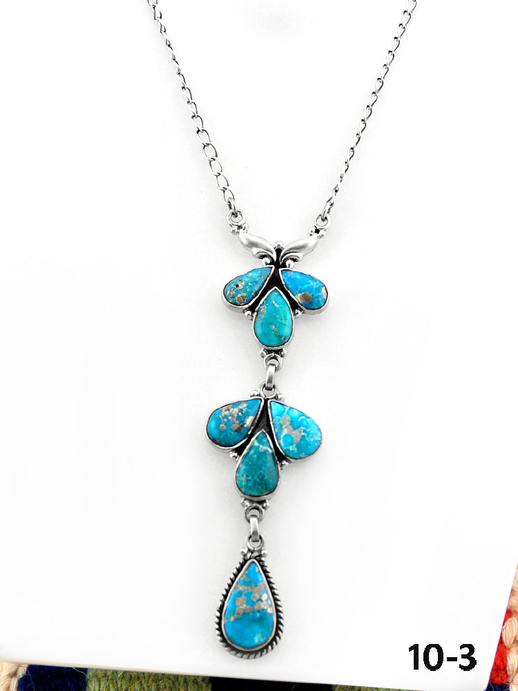 Southwest Made Multistone & Sterling Silver Necklace