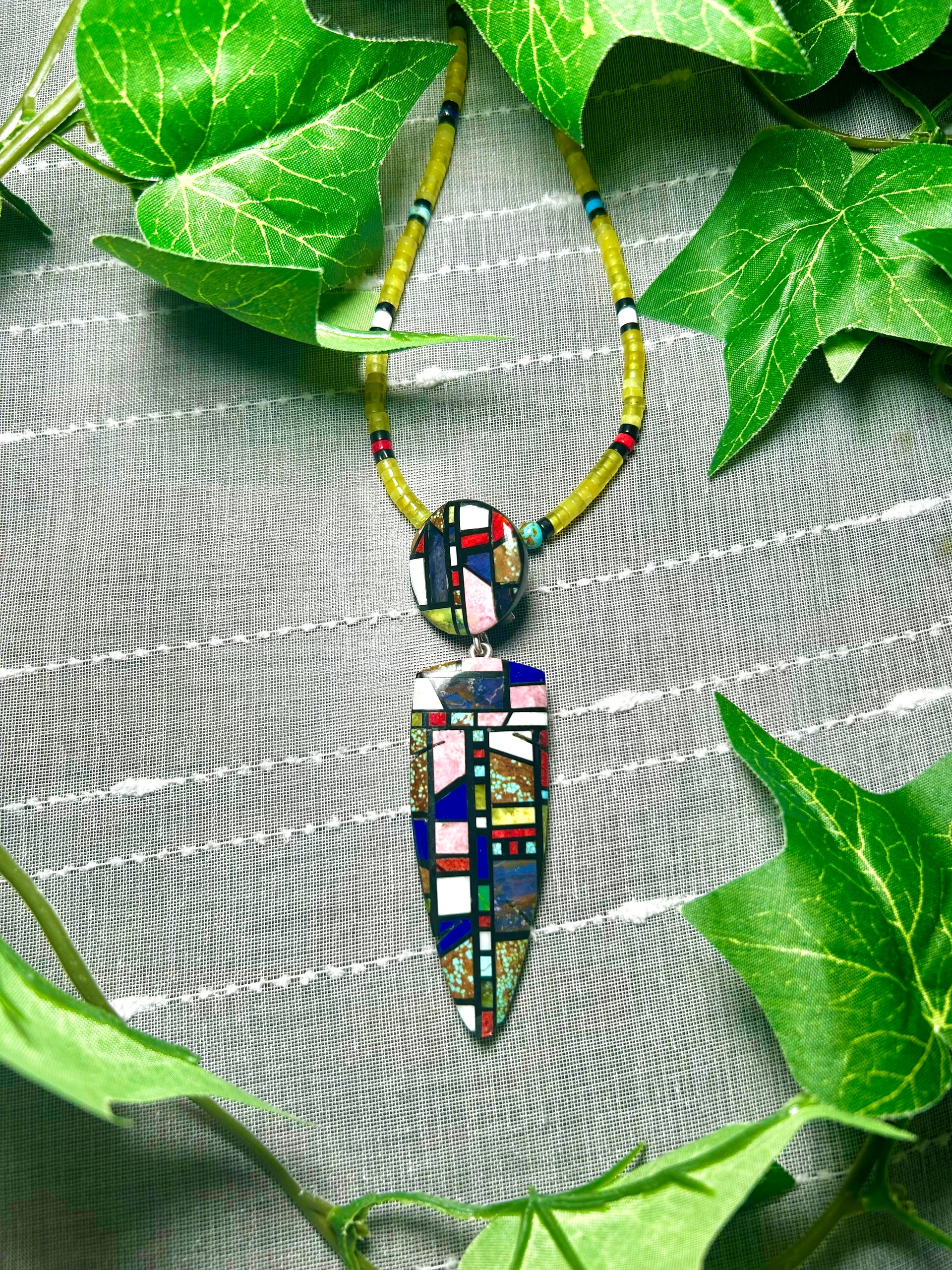 Santo Domingo Multi Stone & Sterling Silver Necklace