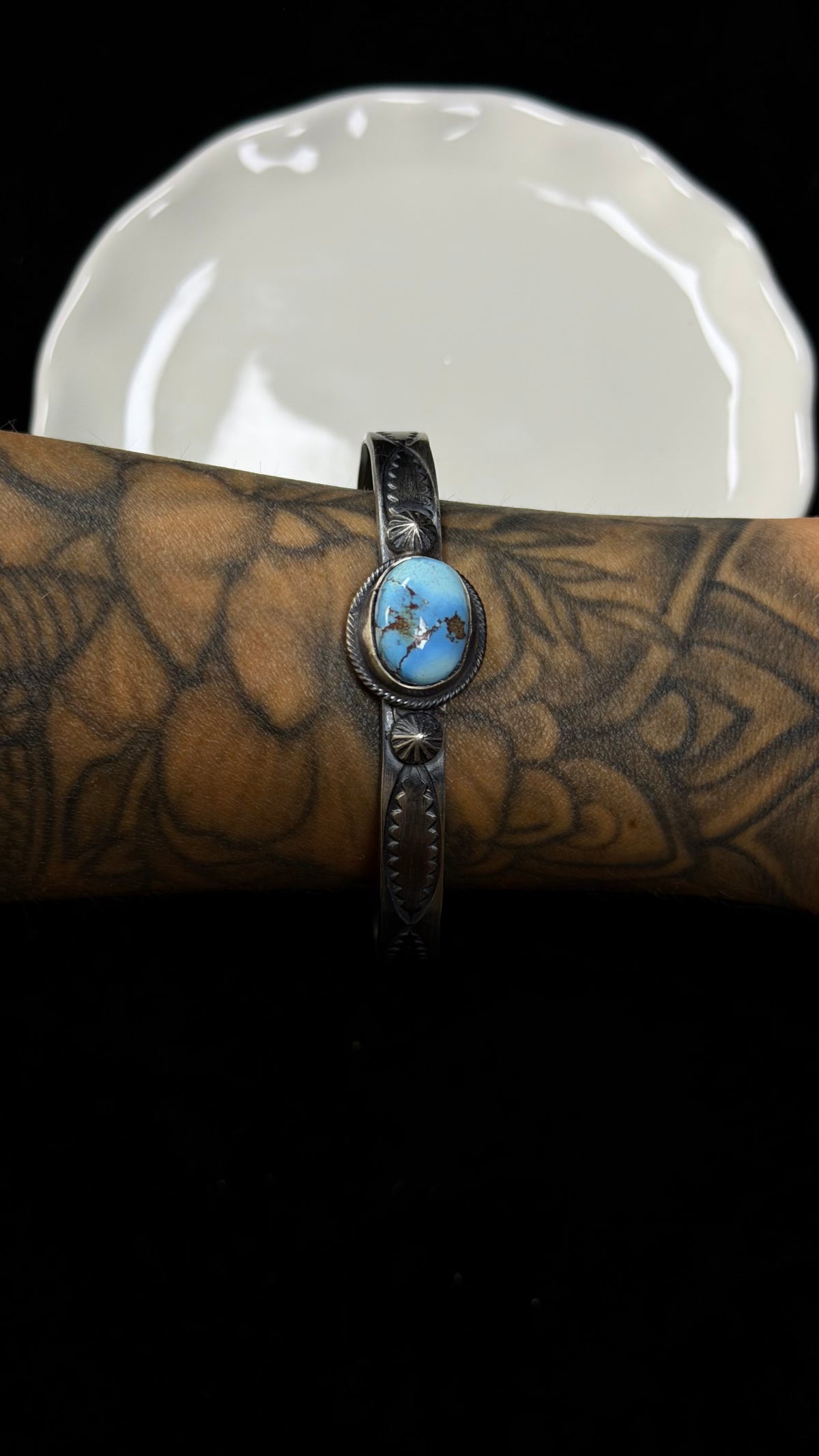 Tillie Jon Golden Hills Turquoise & Sterling Silver Cuff Bracelet