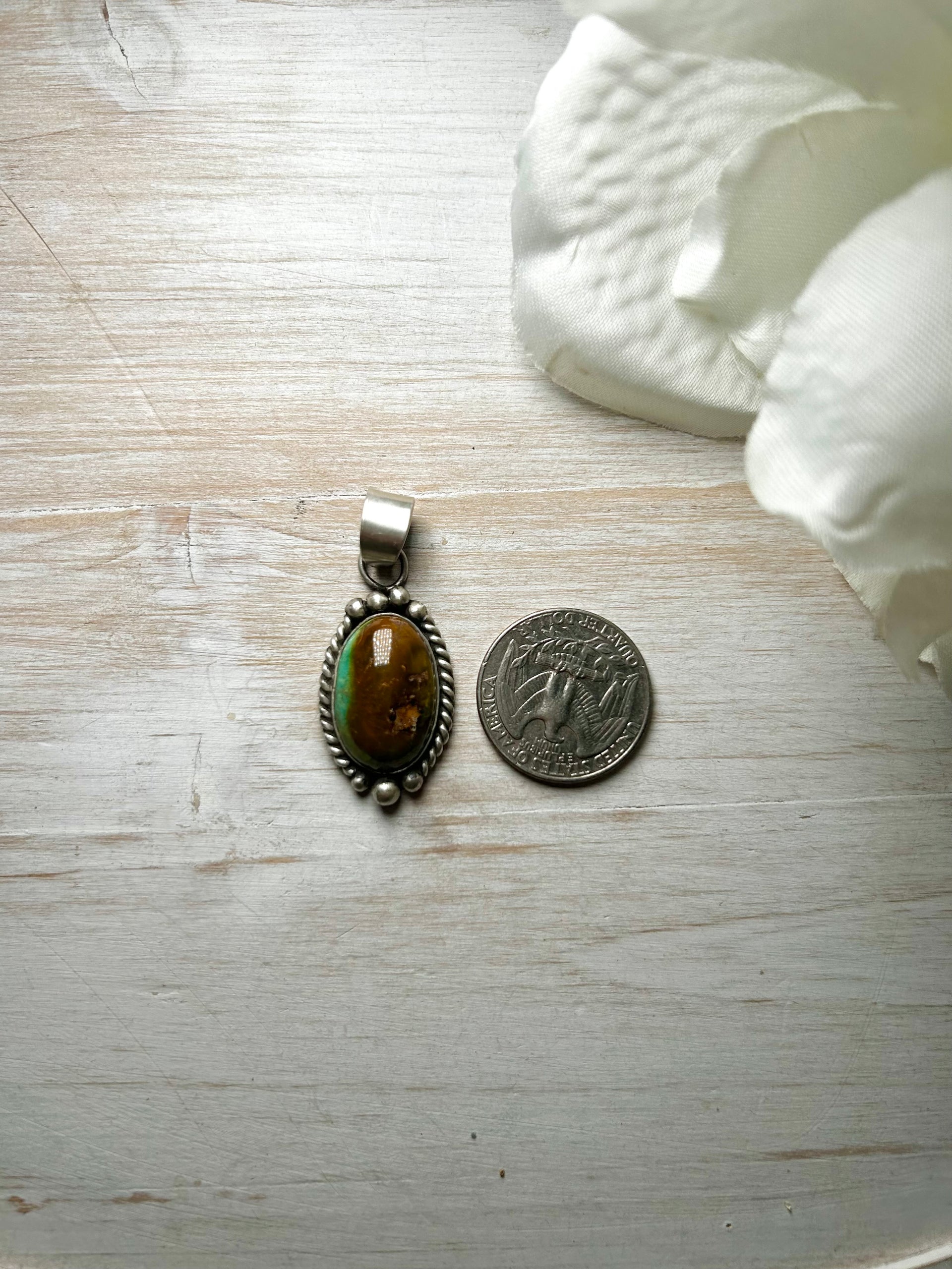 Zachariah David Evans Turquoise & Sterling Silver Pendant