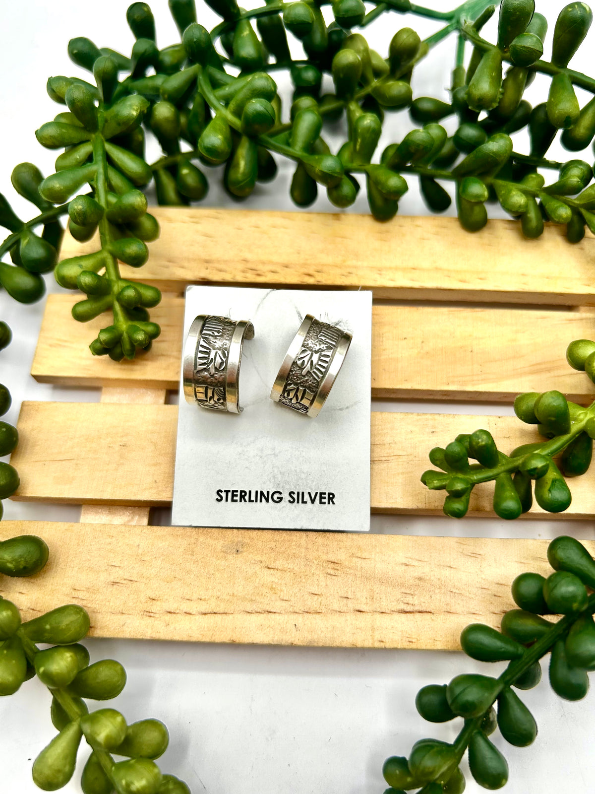 Elaine Becenti Sterling Silver Post Earrings