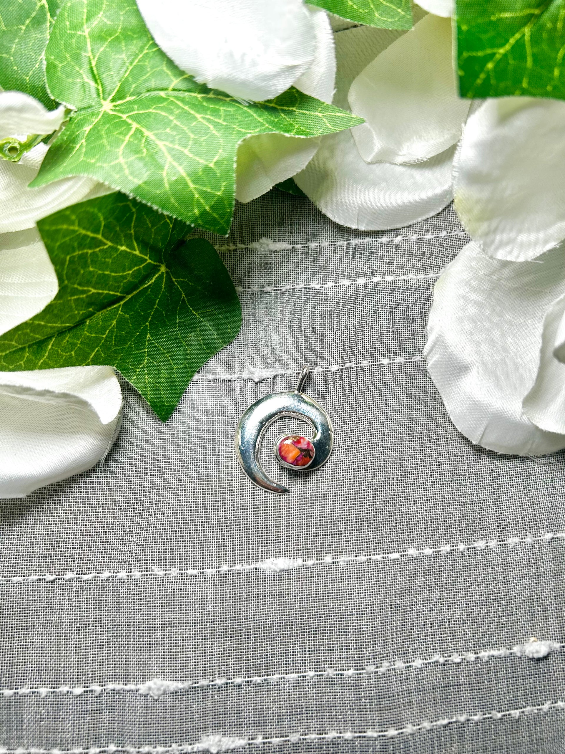 Joe Martinez Mohave Turquoise & Sterling Silver Pendant