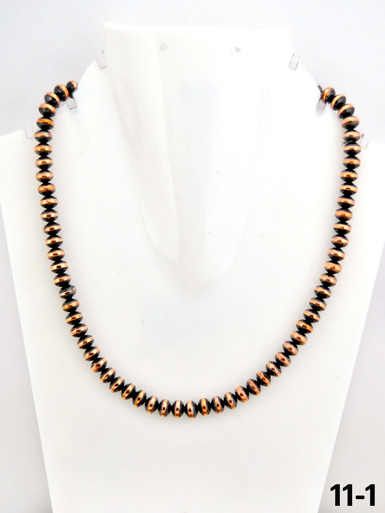 Southwest Handmade Copper 8 MM 18” Beaded Necklace