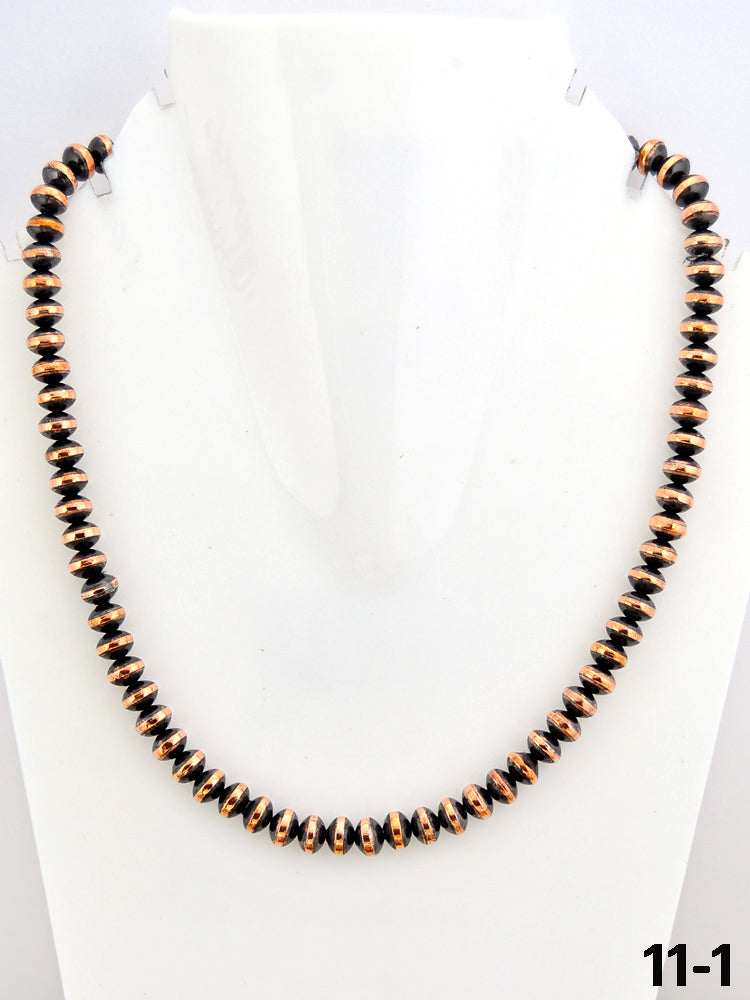 Southwest Handmade Copper 8 MM 18” Beaded Necklace