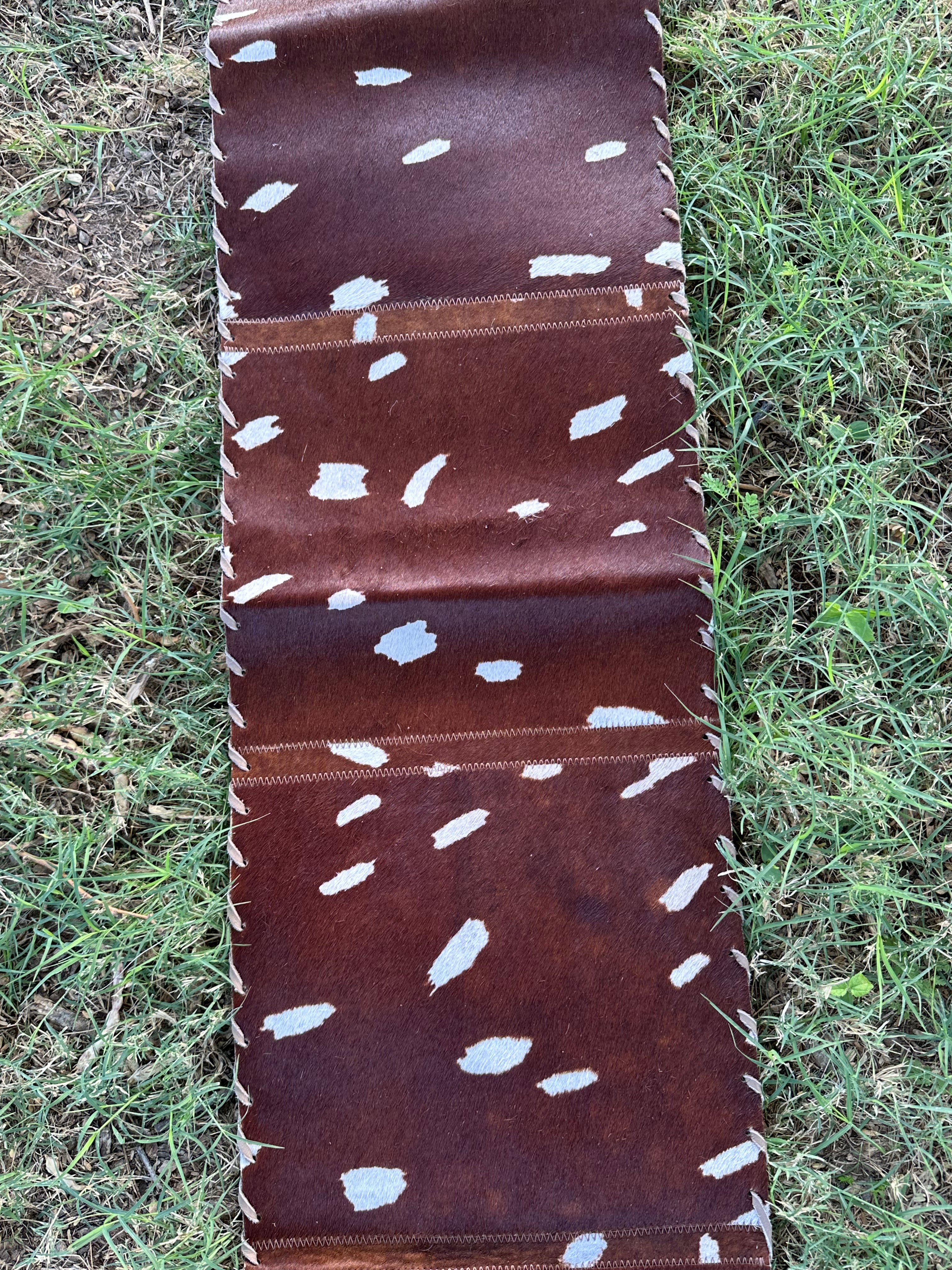 Genuine Leather Cowhide Table Runner