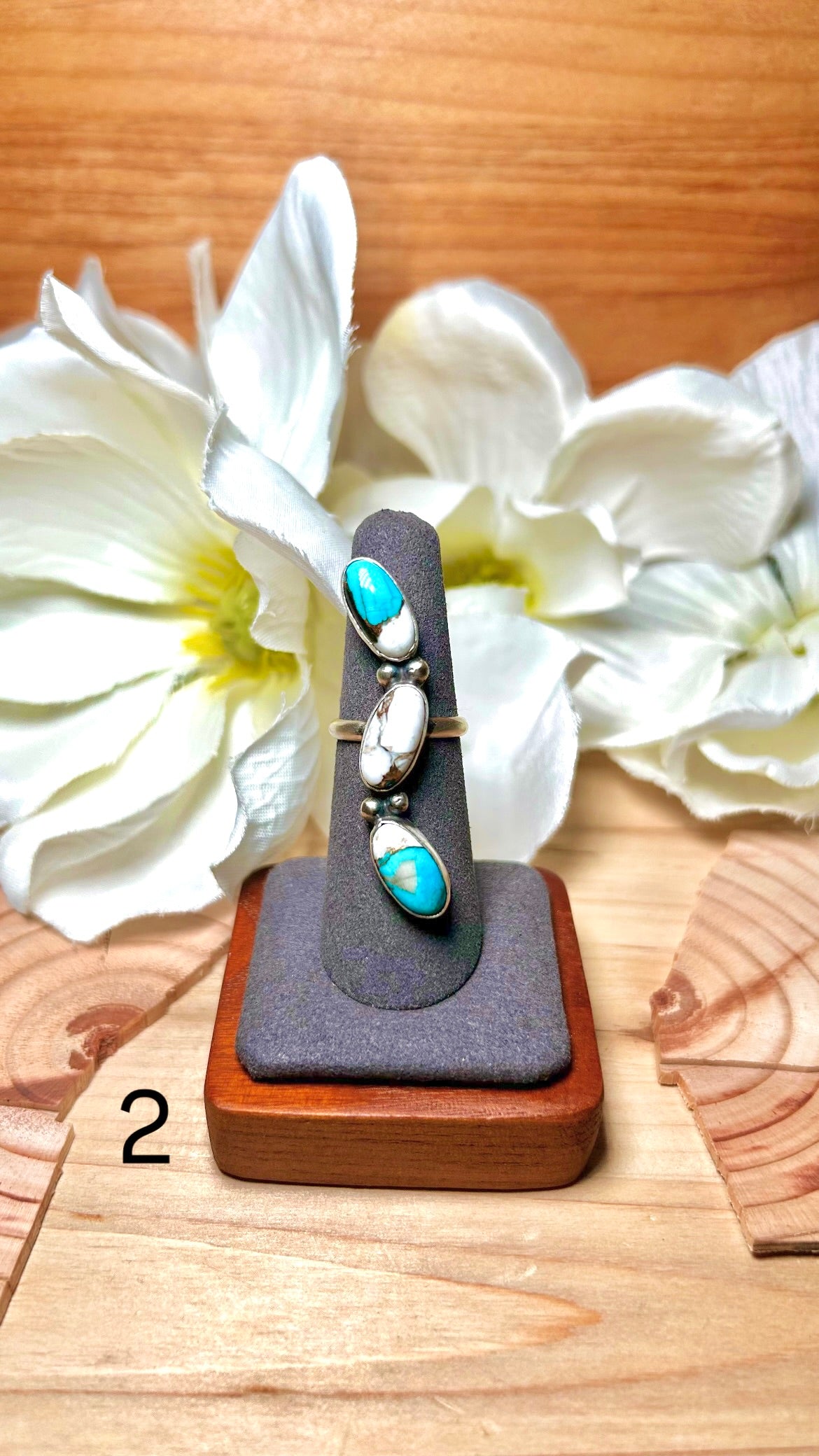 Pearline Spencer Mohave Turquoise & Sterling Silver Ring