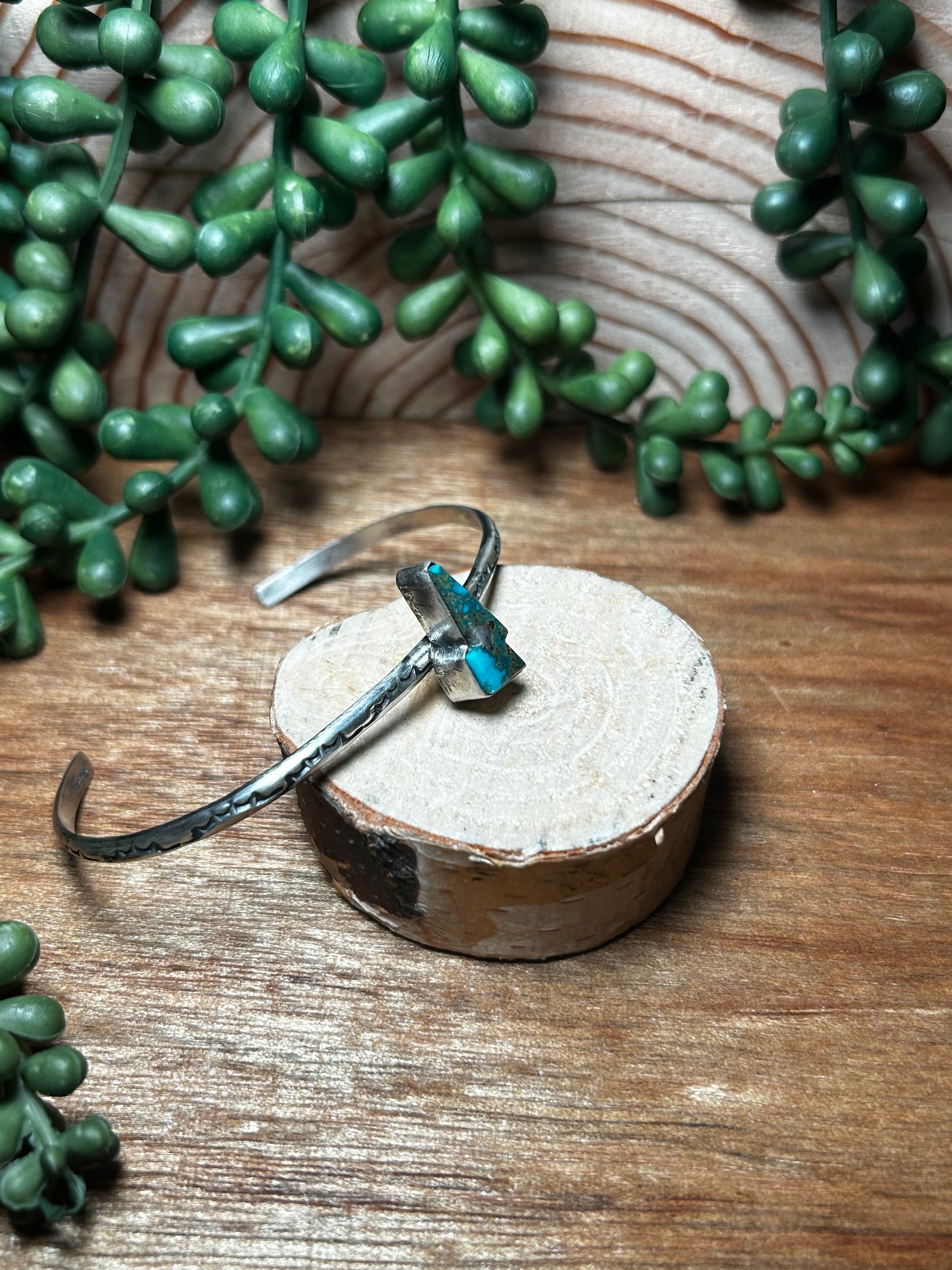 Donovan Skeets Kingman Turquoise& Sterling Silver Cuff Bracelet