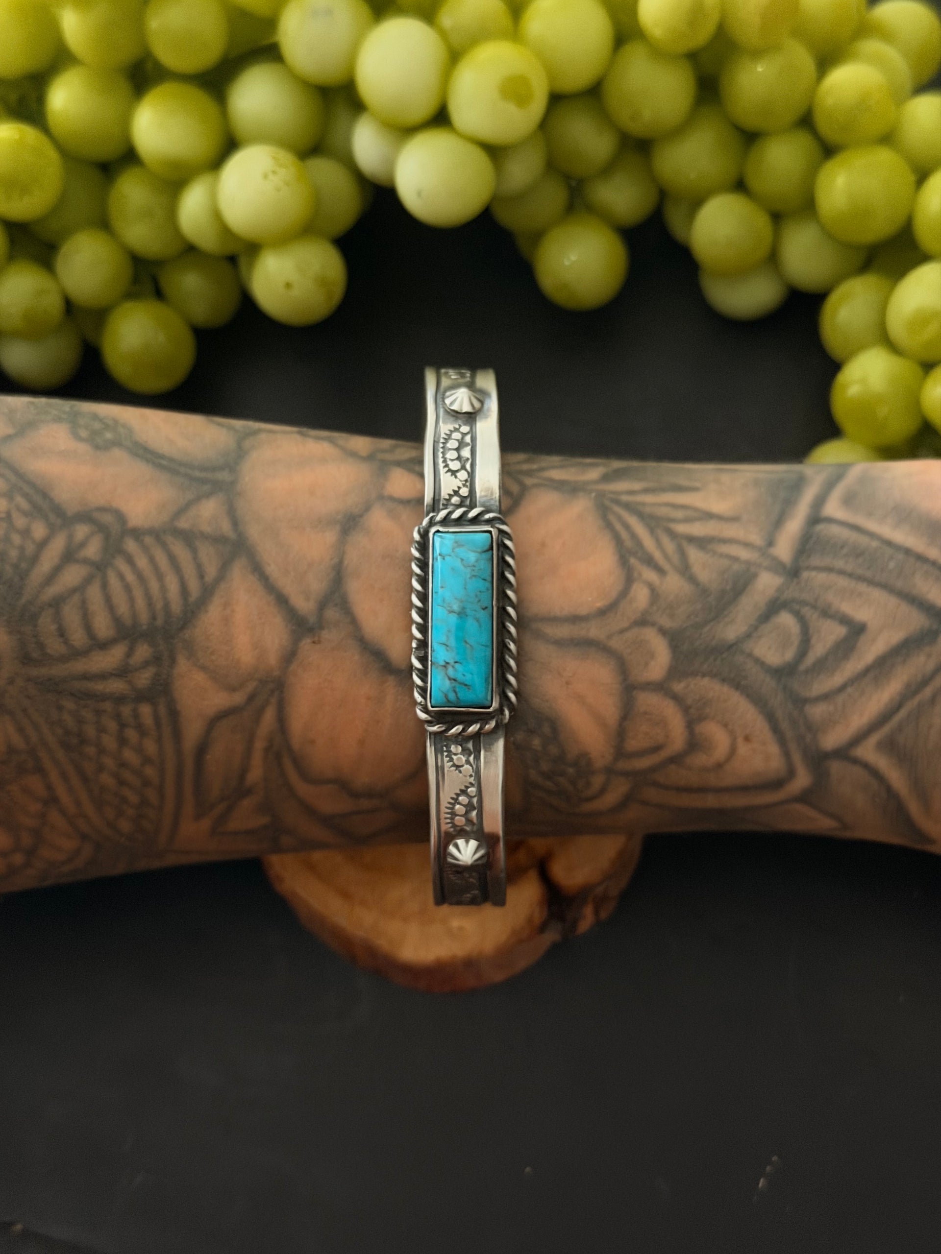 Rick Enriquez Kingman Turquoise & Sterling Silver Cuff Bracelet