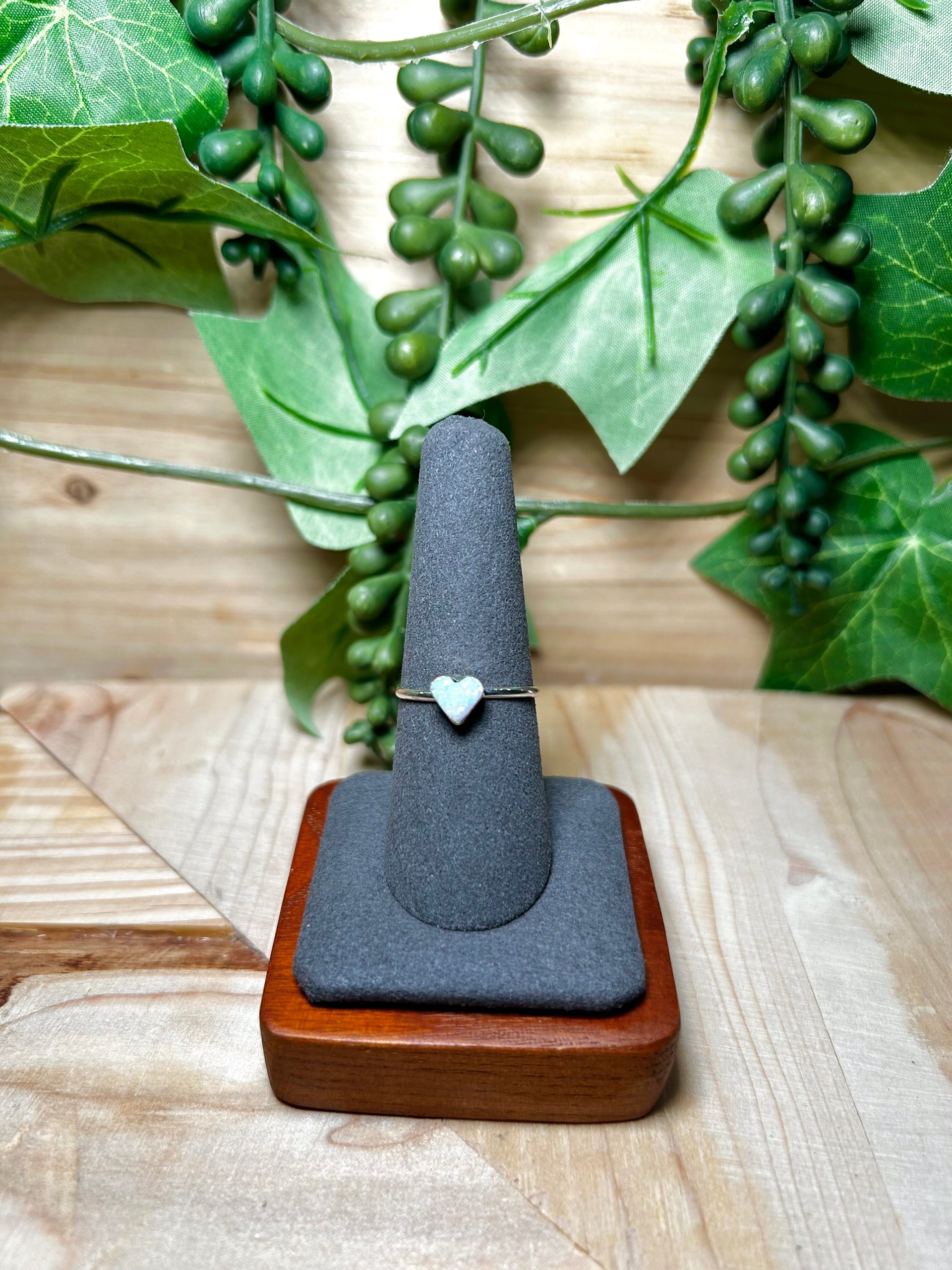 Navajo Made Opal & Sterling Silver Ring