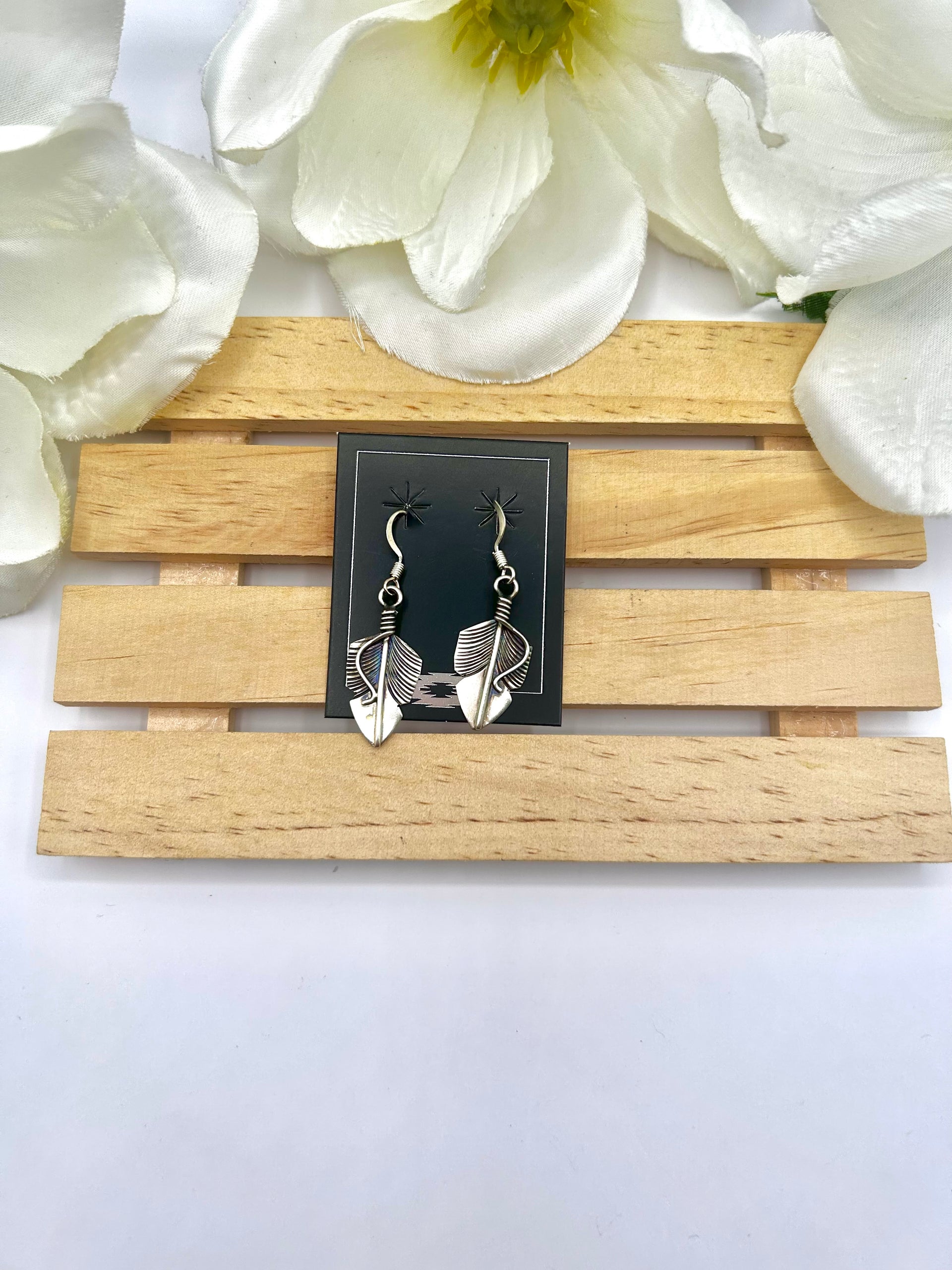 Chris Charley Sterling Silver Hook Earrings