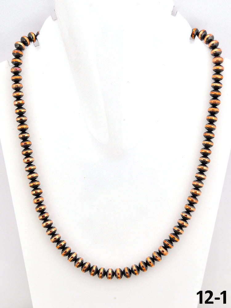 Southwest Handmade Copper 8 MM 20” Beaded Necklace