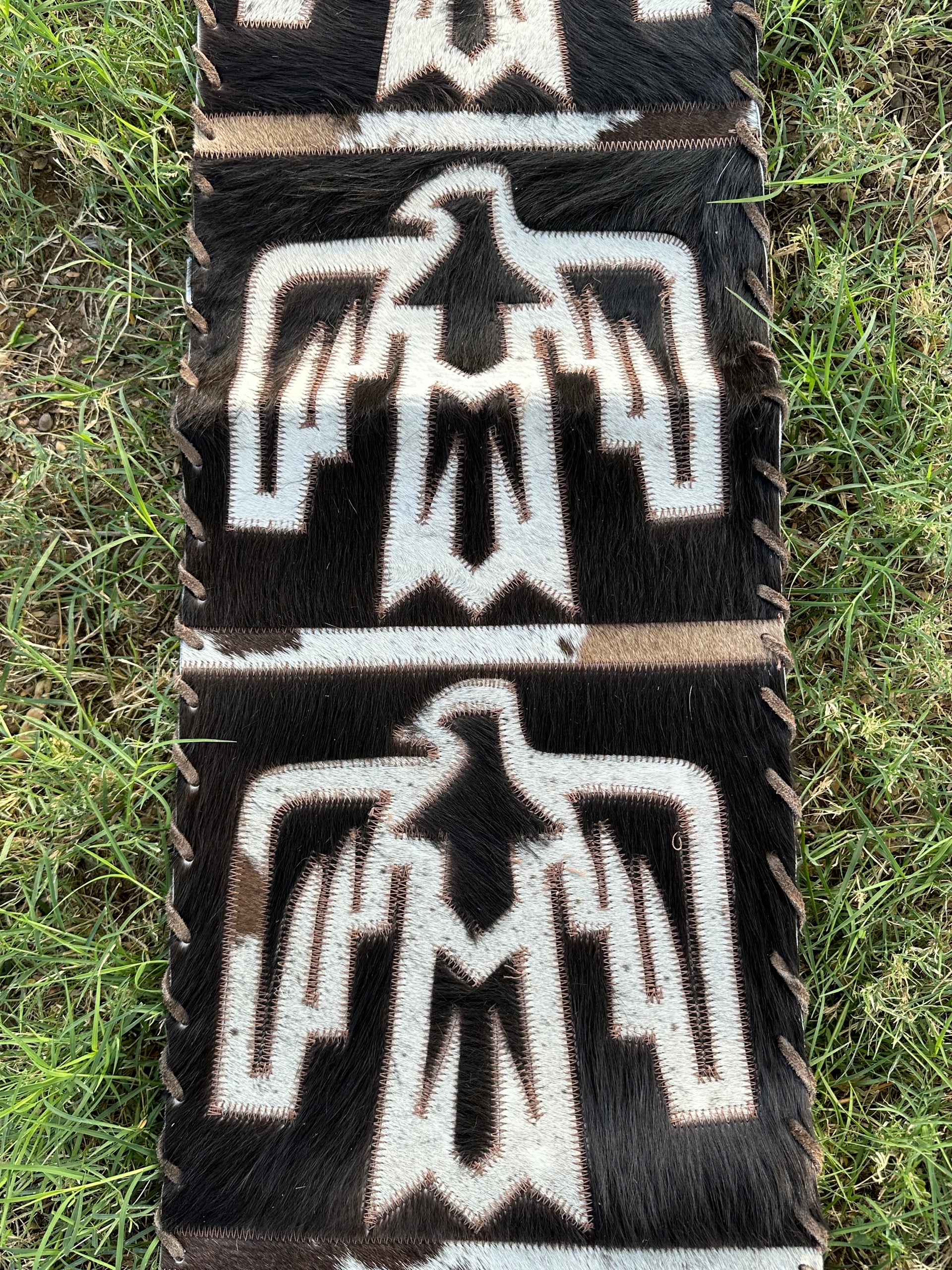 Genuine Leather Cowhide Table Runner