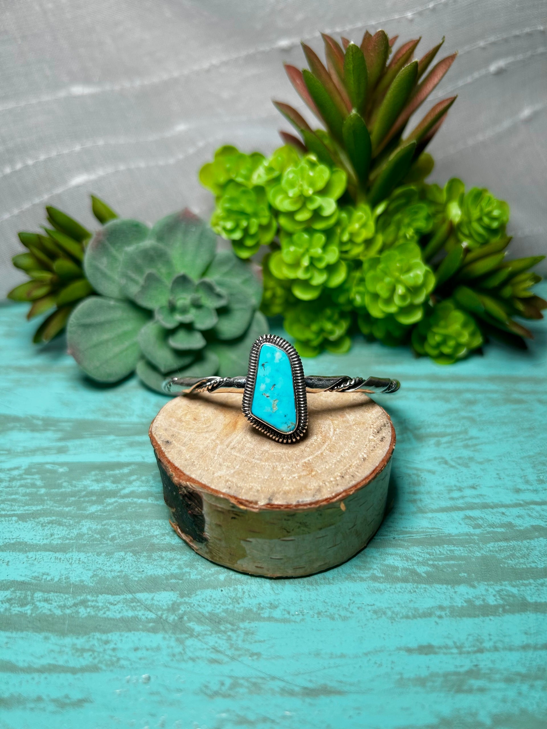 Wydell Billie Kingman Turquoise & Sterling Silver Cuff Bracelet